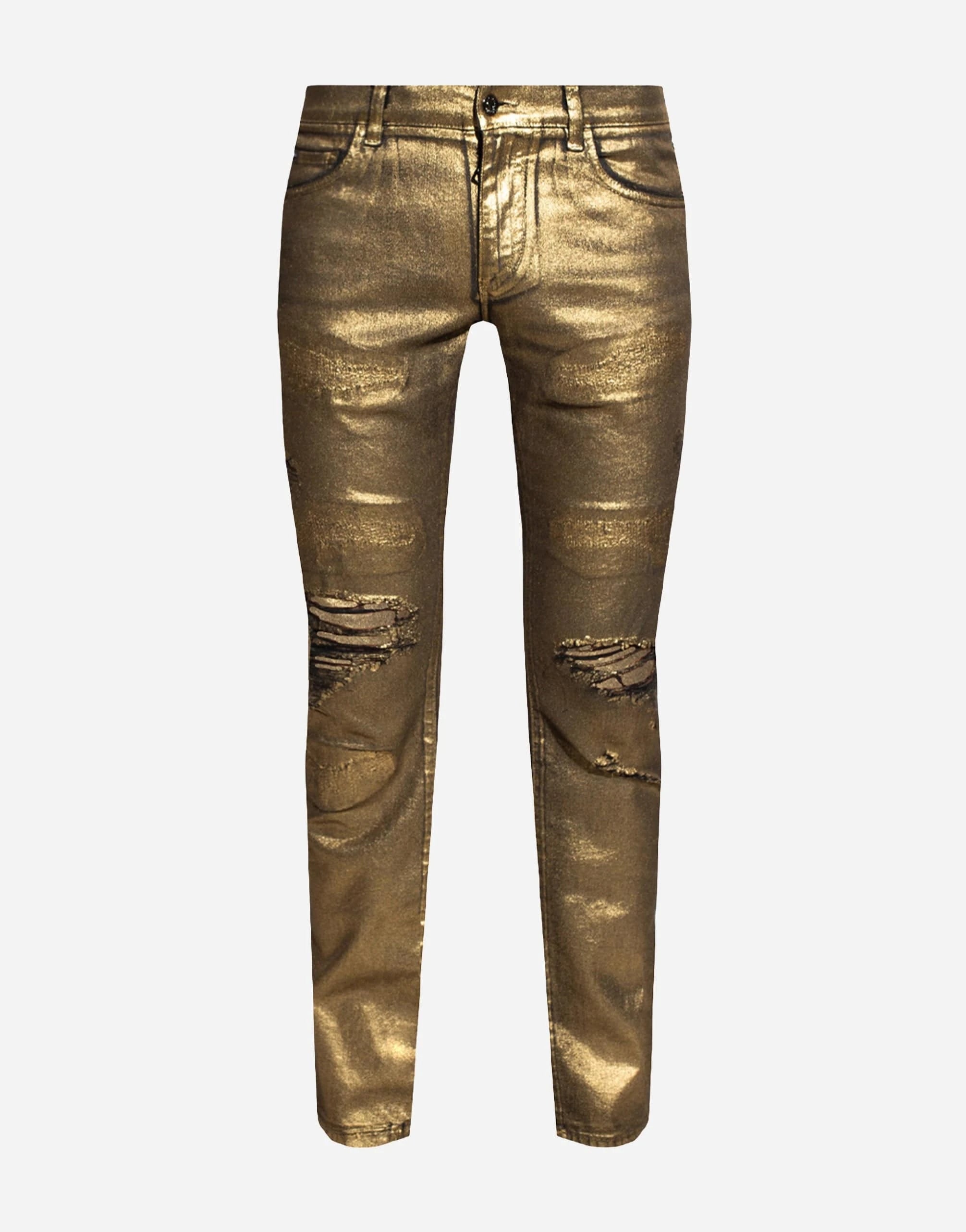 Dolce & Gabbana Gold Coating Skinny Stretch Jeans