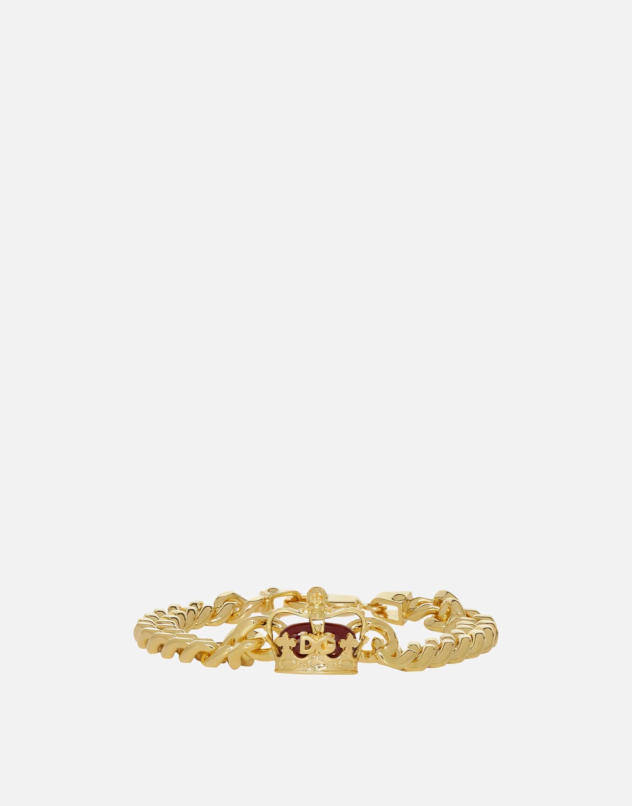 Bracelet de chaîne de la couronne d'or
