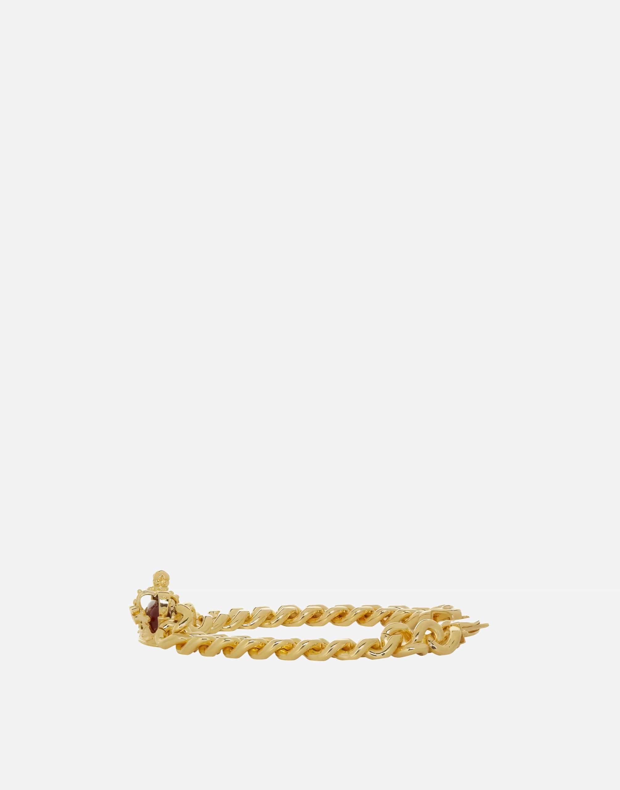 Dolce & Gabbana Gold Crown Chain Bracelet