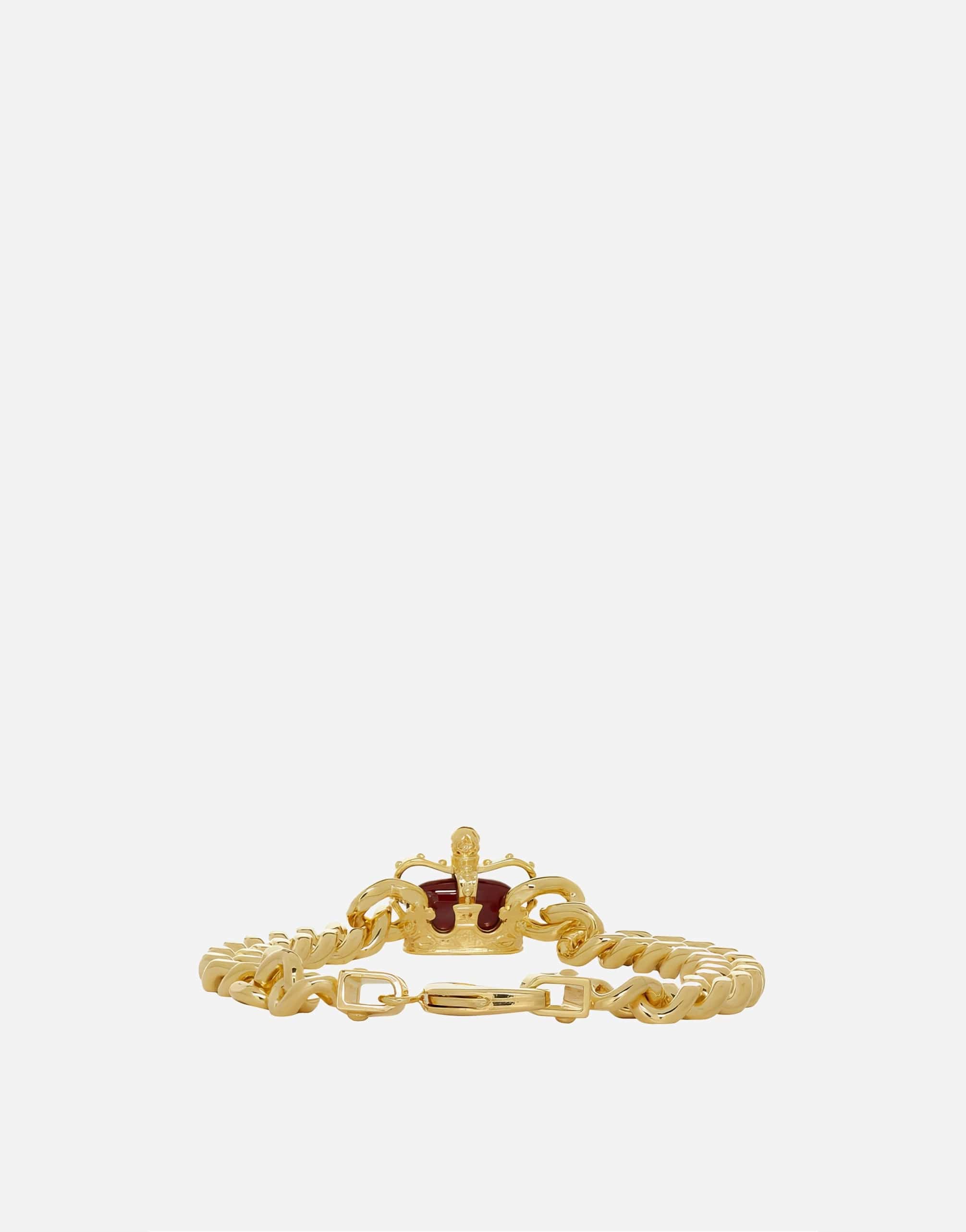 Gold Crown Chain Bracelet