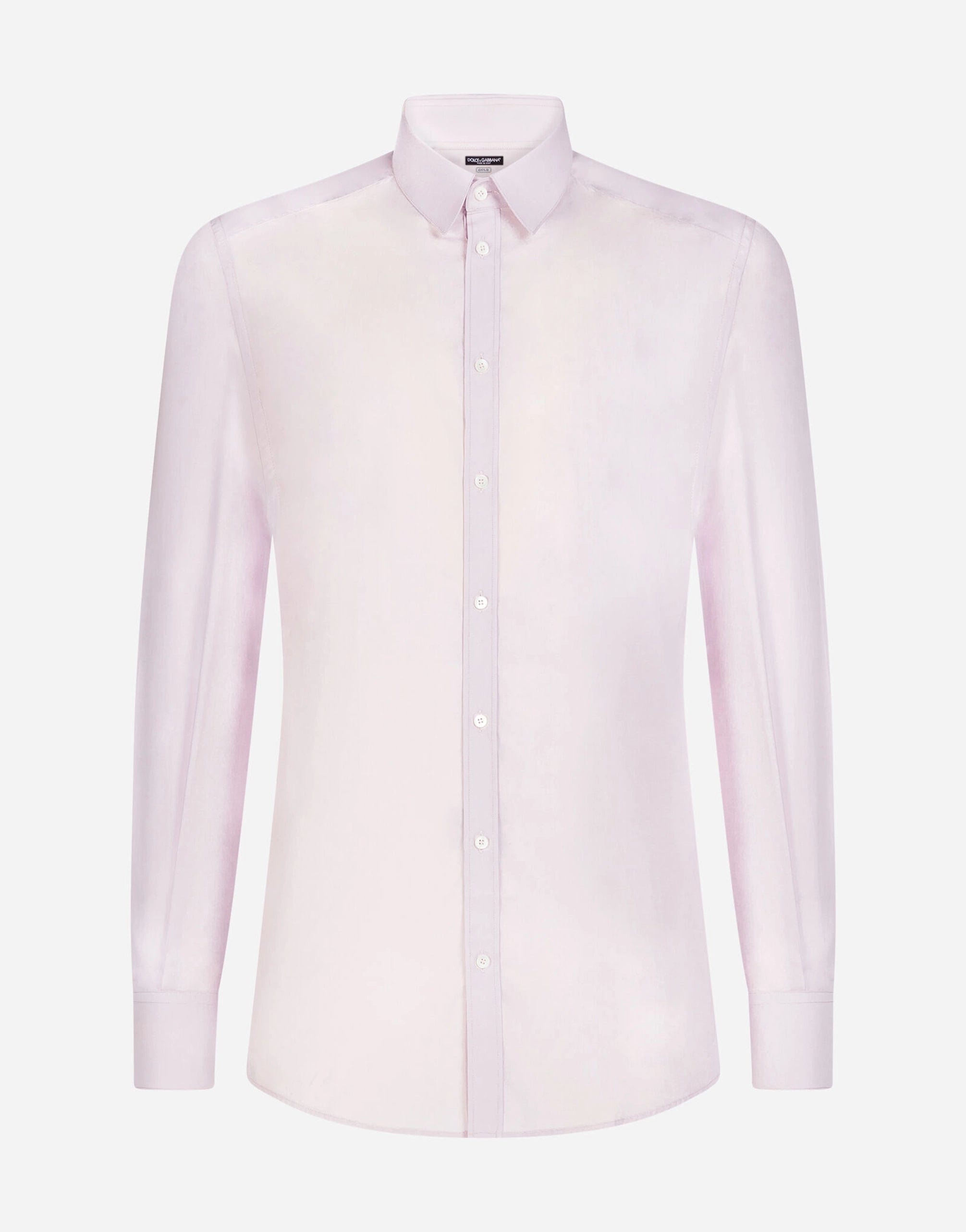 Dolce & Gabbana Light Pink Cotton Formal GOLD Dress Shirt