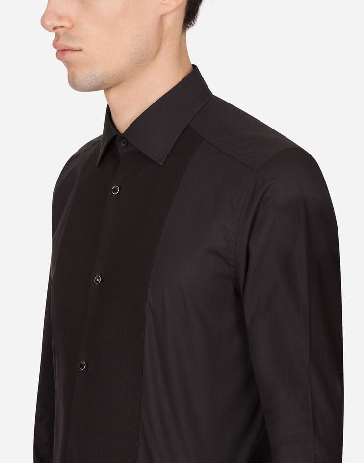 Dolce & Gabbana Gold-Fit Tuxedo Shirt