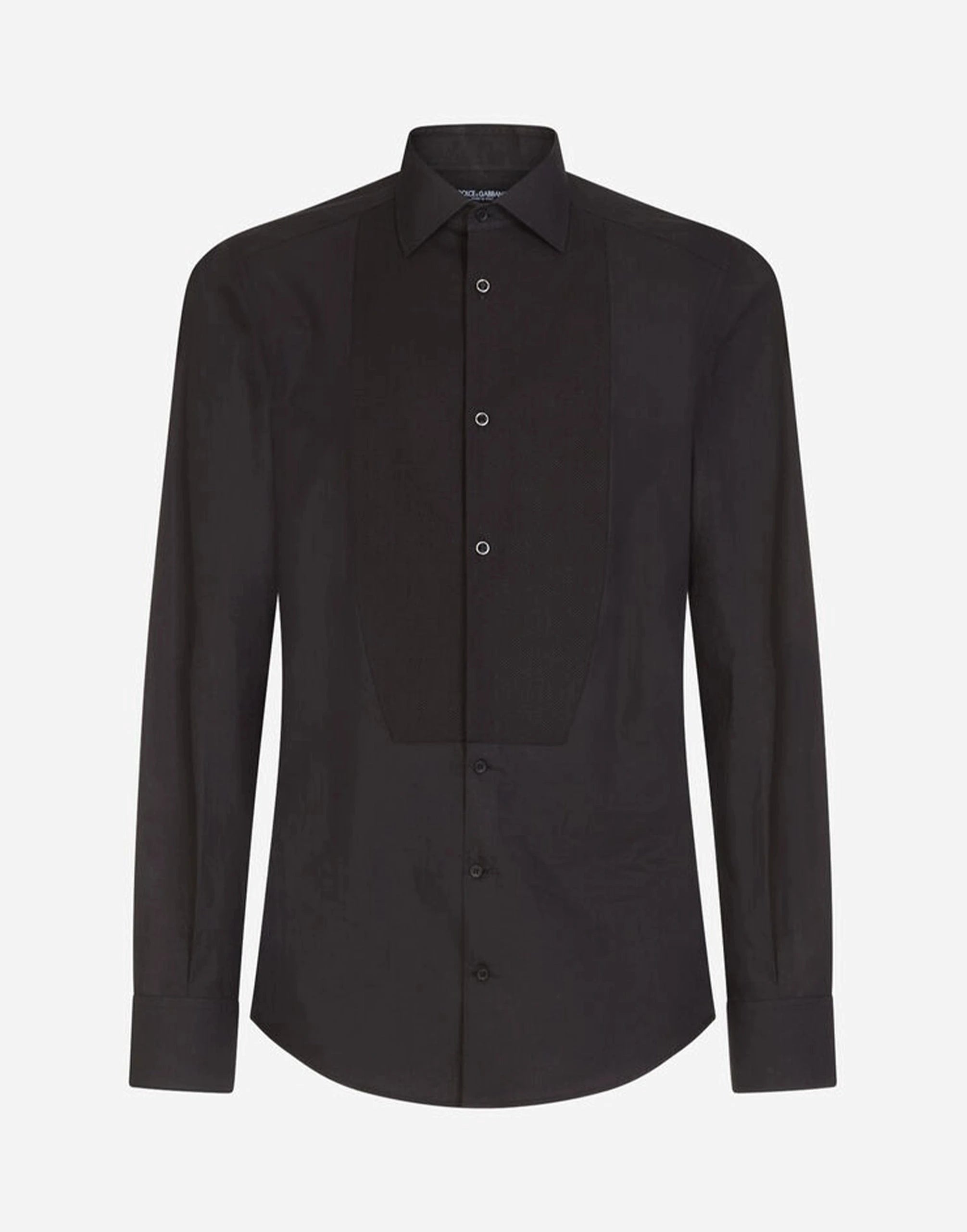 Dolce & Gabbana Gold-Fit Tuxedo Shirt