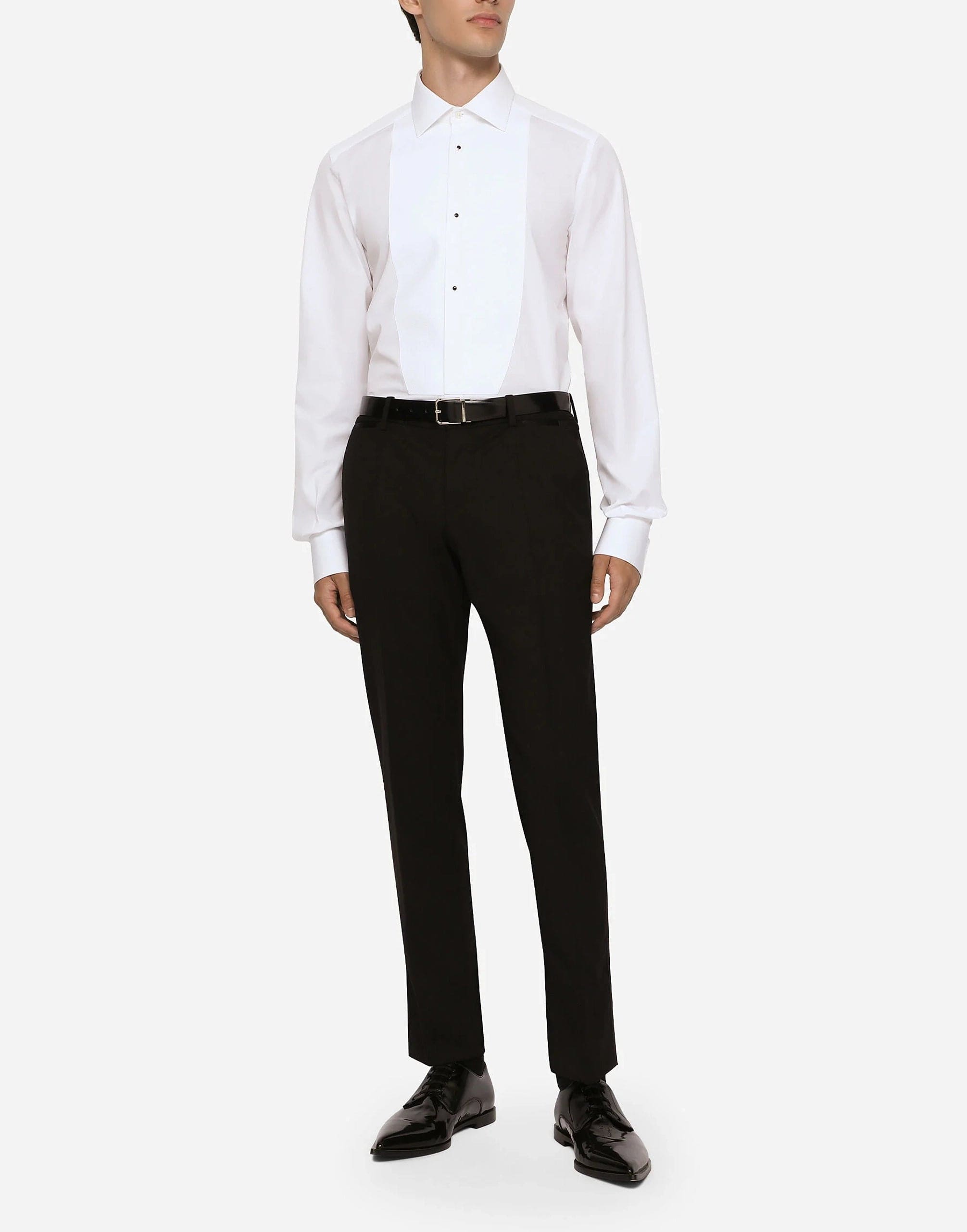 Dolce & Gabbana Gold Fit Tuxedo Shirt