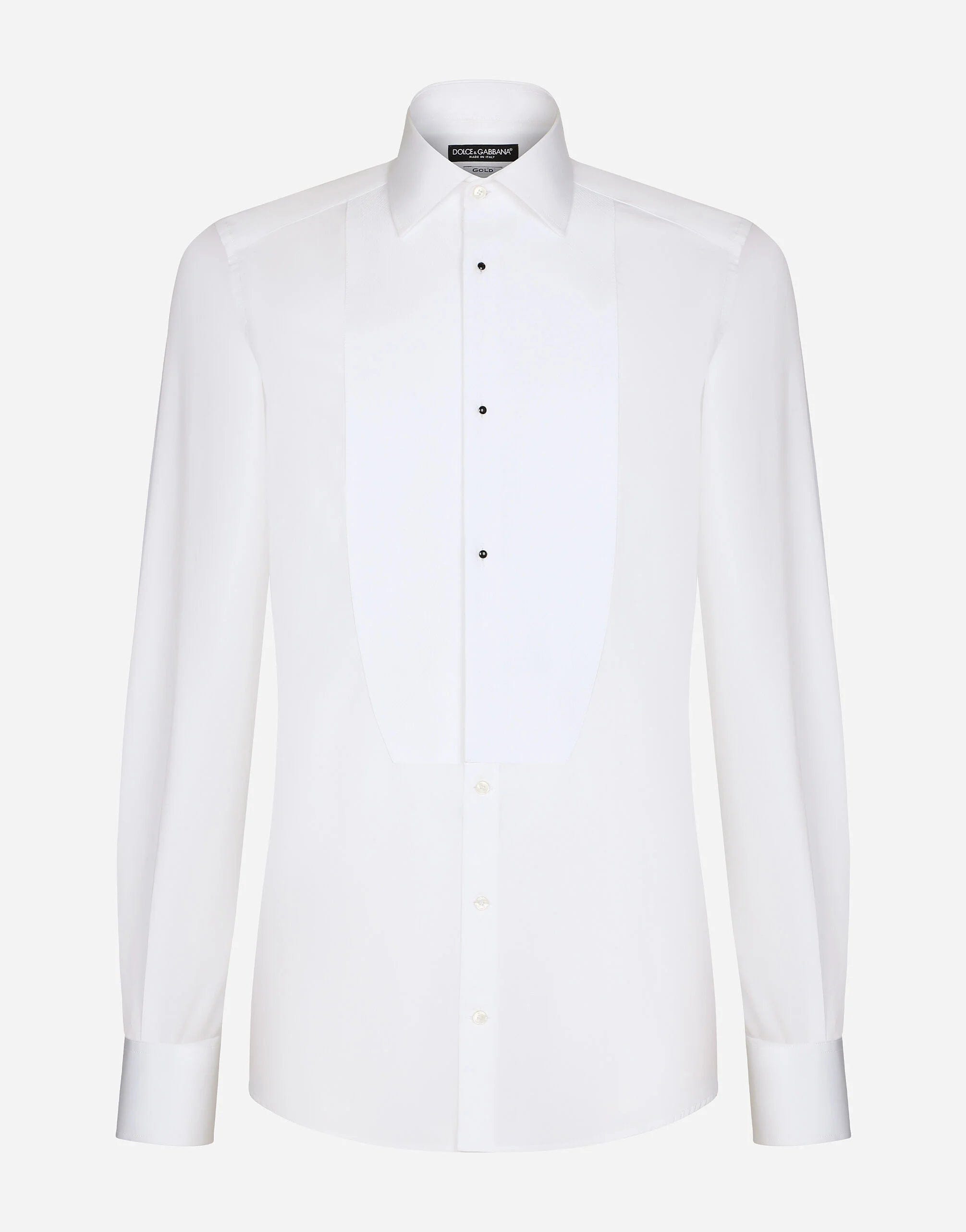 Dolce & Gabbana Gold Fit Tuxedo Shirt