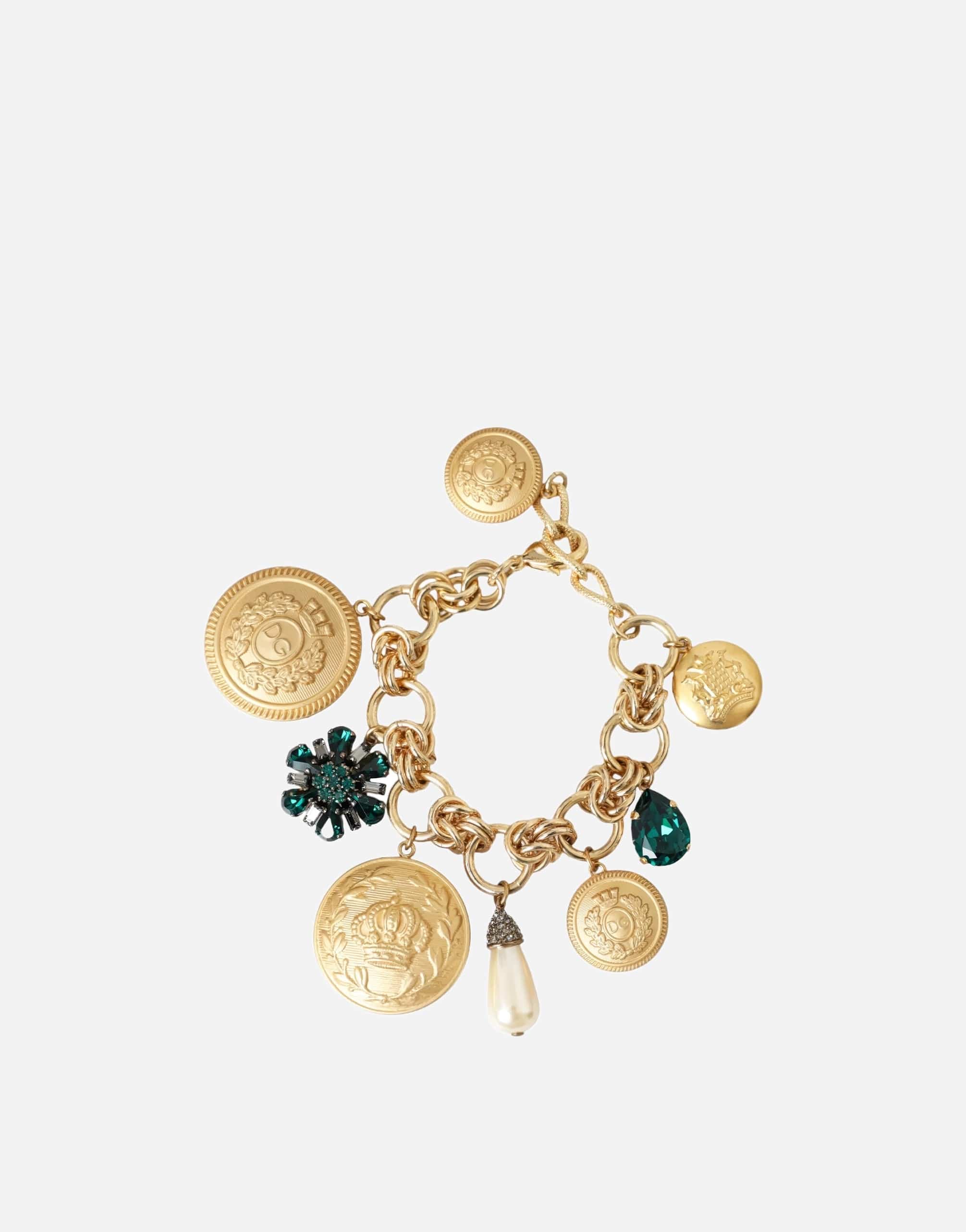 Dolce & Gabbana Gold Plated Charm Bracelet