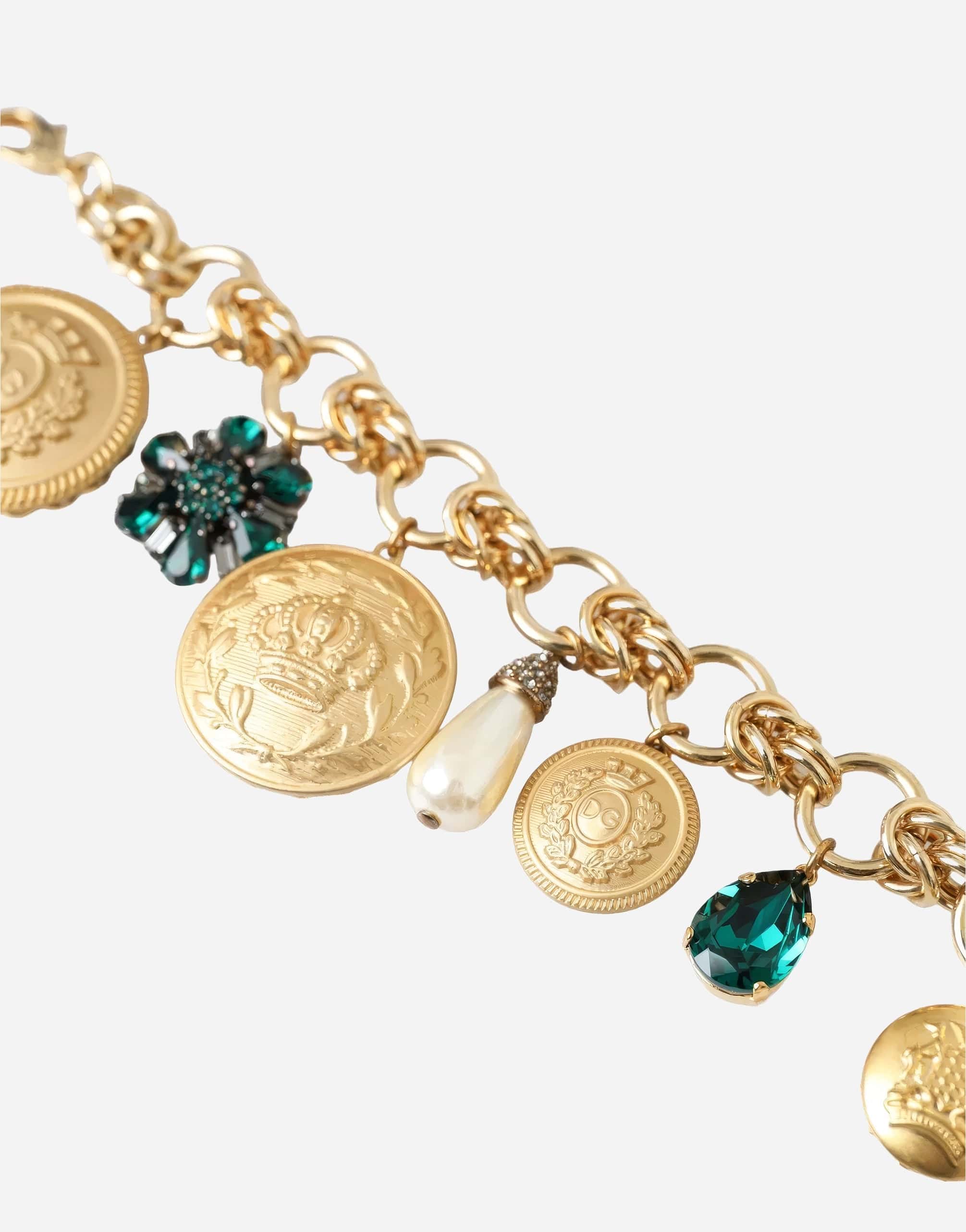 Dolce & Gabbana Gold Plated Charm Bracelet