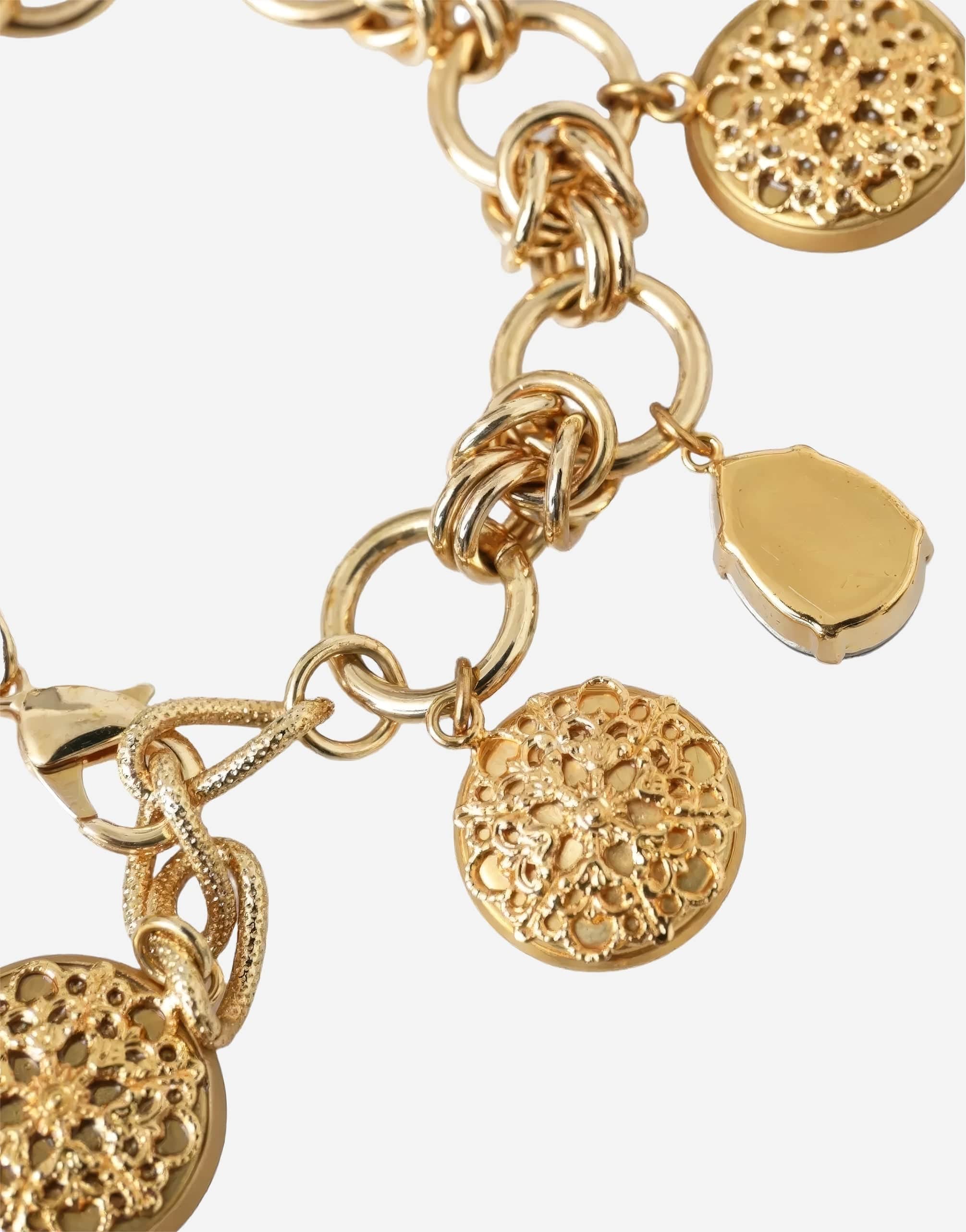 Dolce & Gabbana Gold Plated Charm Bracelet