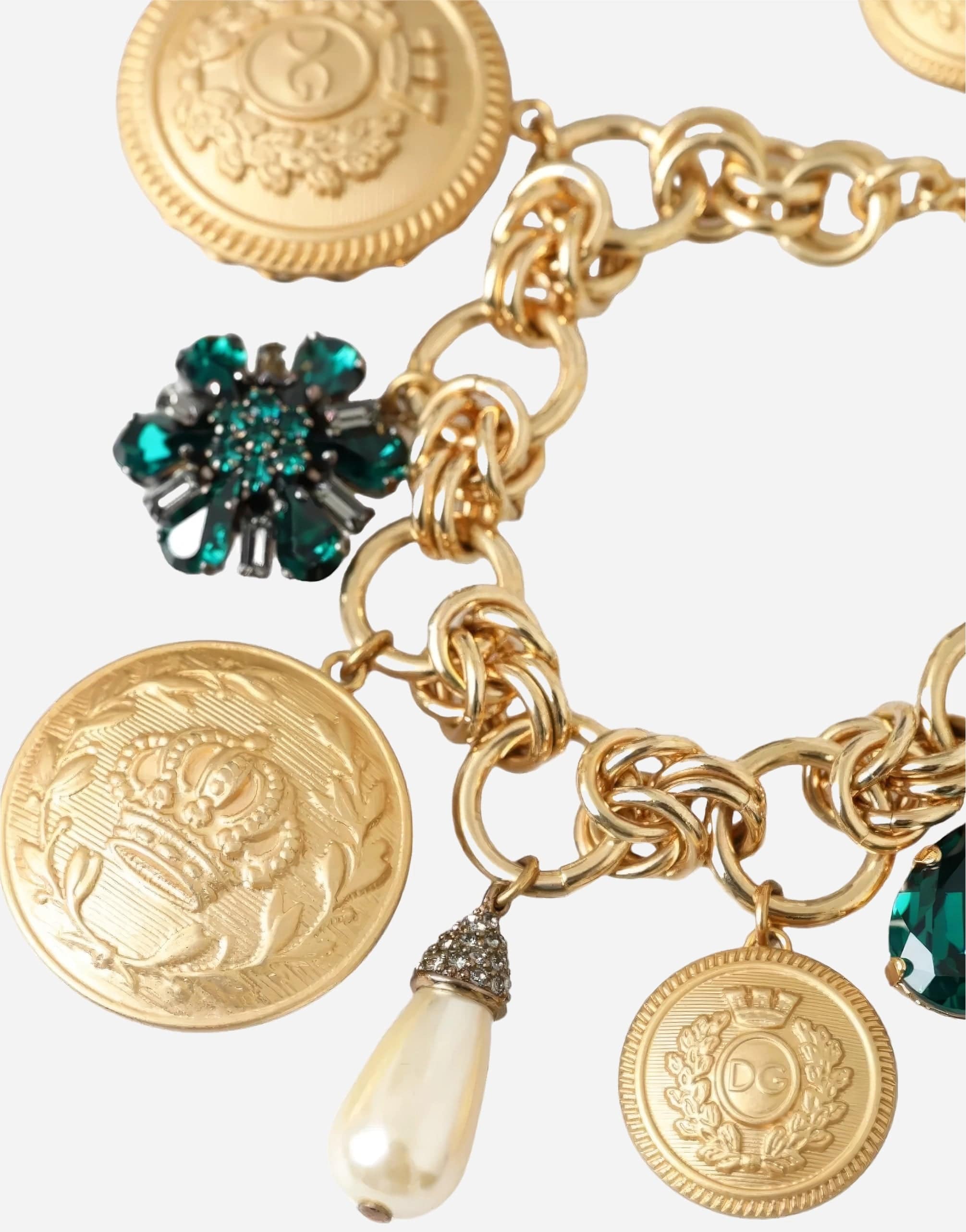 Dolce & Gabbana Gold Plated Charm Bracelet