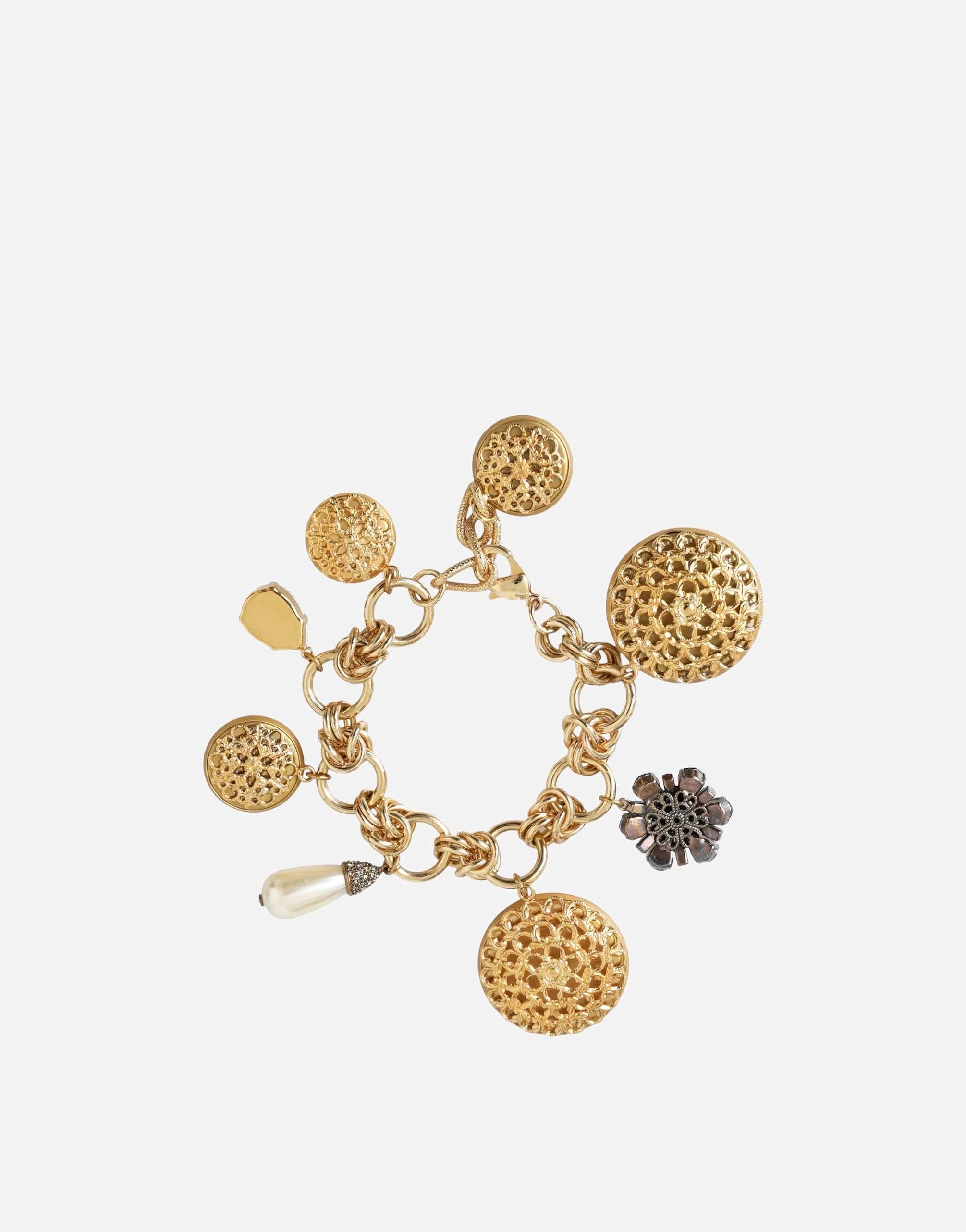 Dolce & Gabbana Gold Plated Charm Bracelet