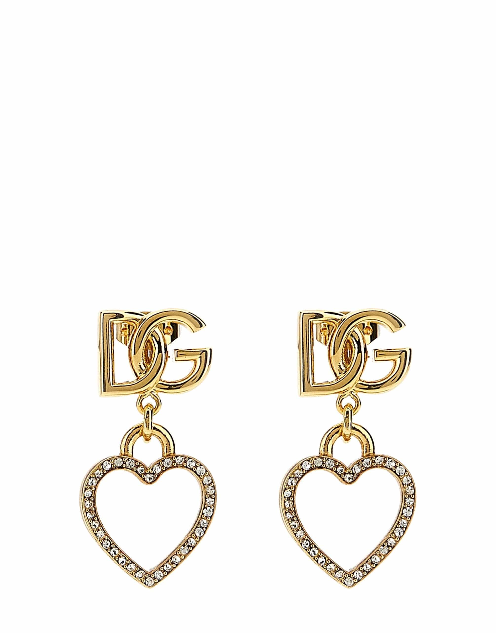Dolce & Gabbana Dolce & Gabbana Gold Sweetheart Pendant Earrings