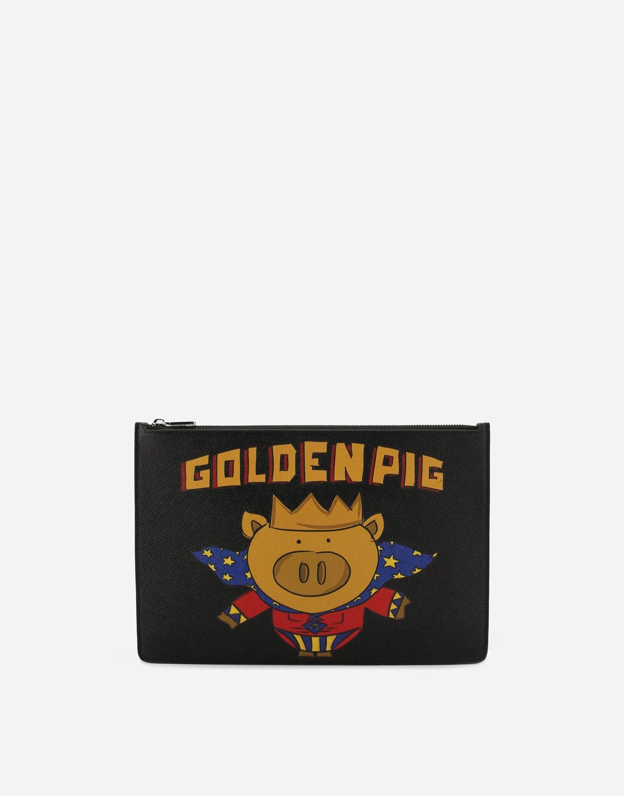 Dolce & Gabbana Golden Pig Leather Clutch