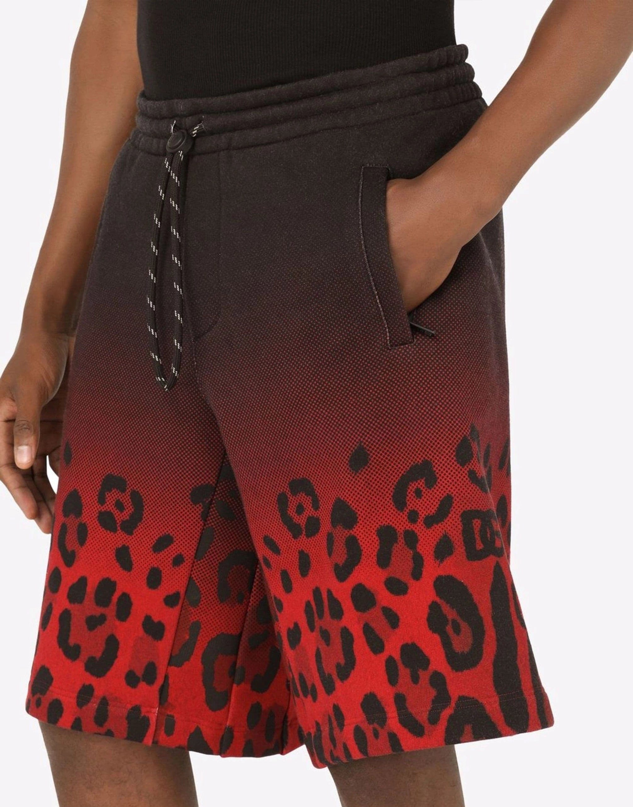 Dolce & Gabbana Gradient Leopard-Print Shorts