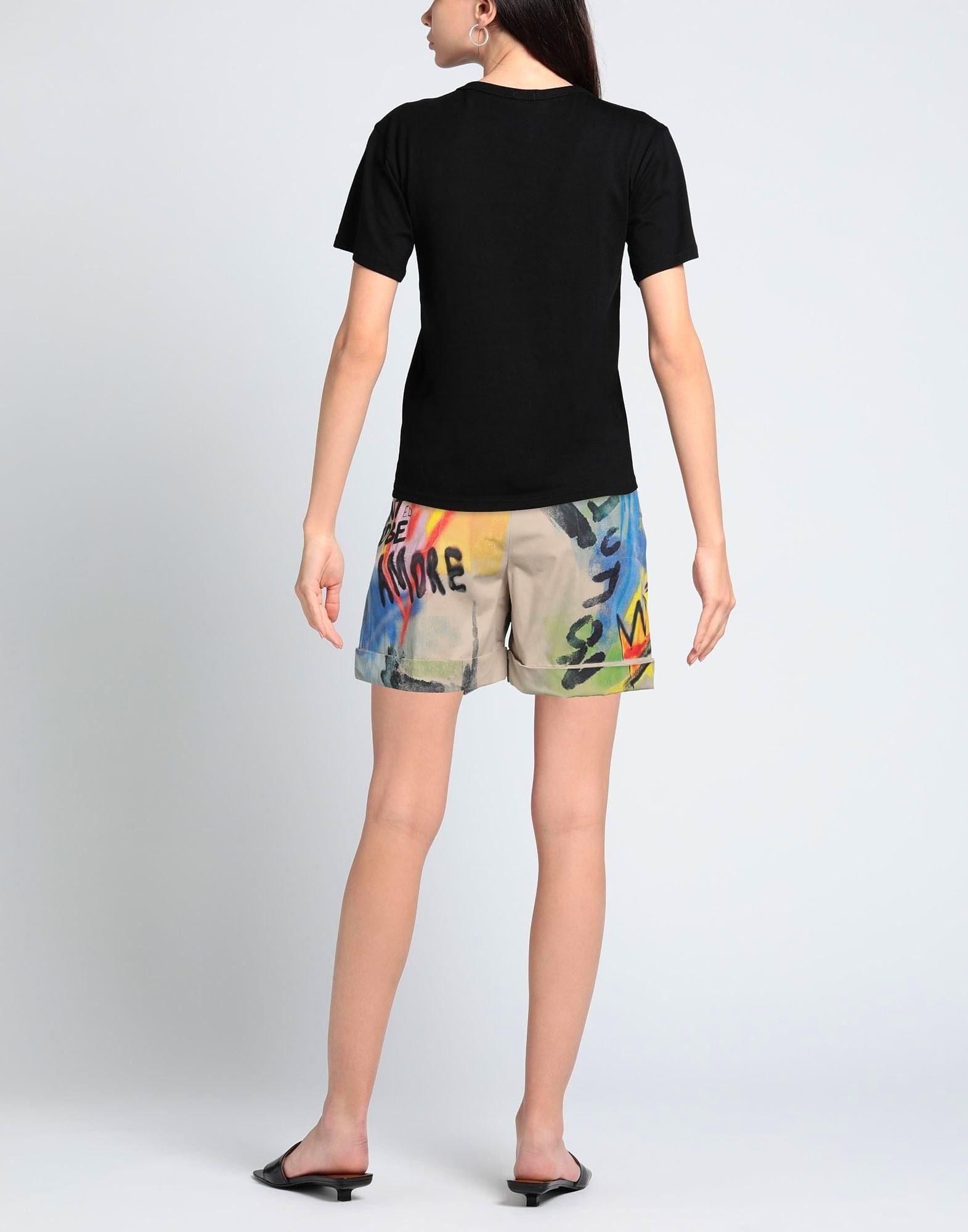 Dolce & Gabbana グラフィティプリント ハイウエスト バミューダ