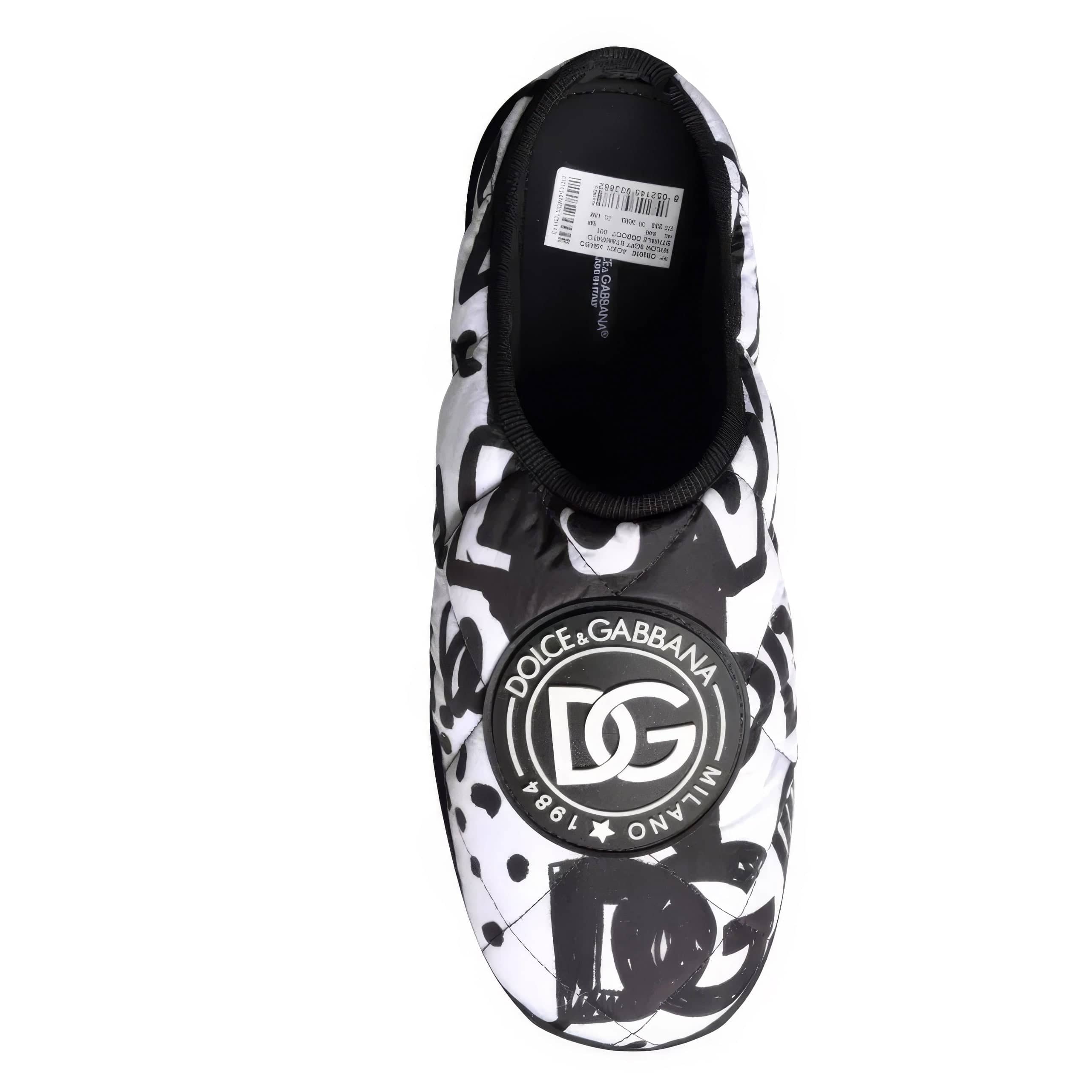 Dolce & Gabbana Graffiti Print Logo Slides