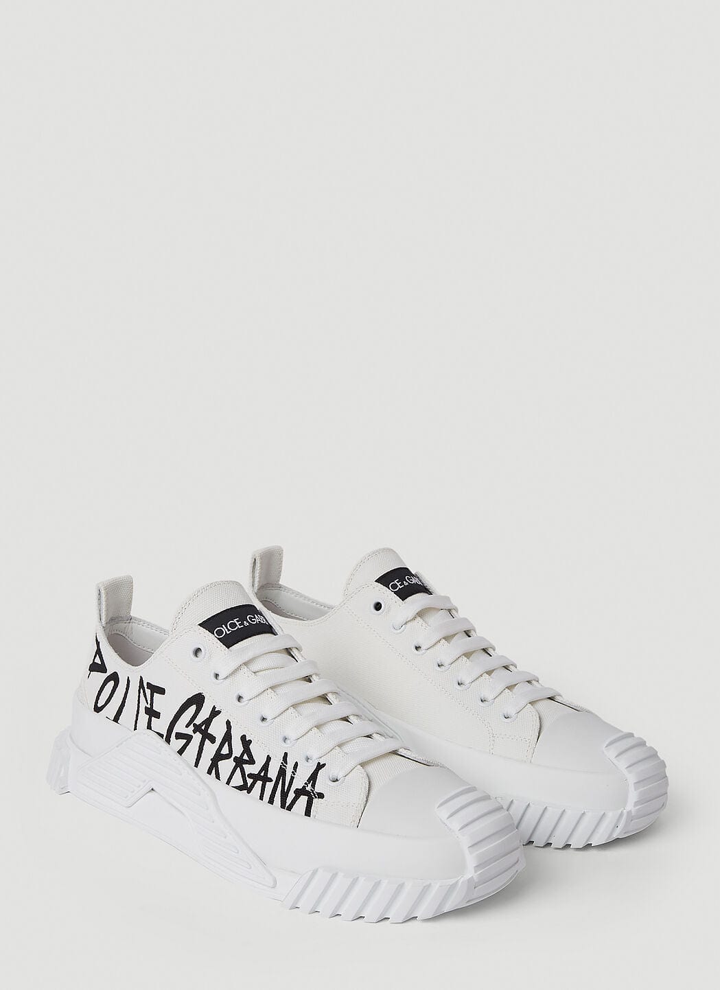 Dolce & Gabbana Graffiti-Print Low-Top Sneakers