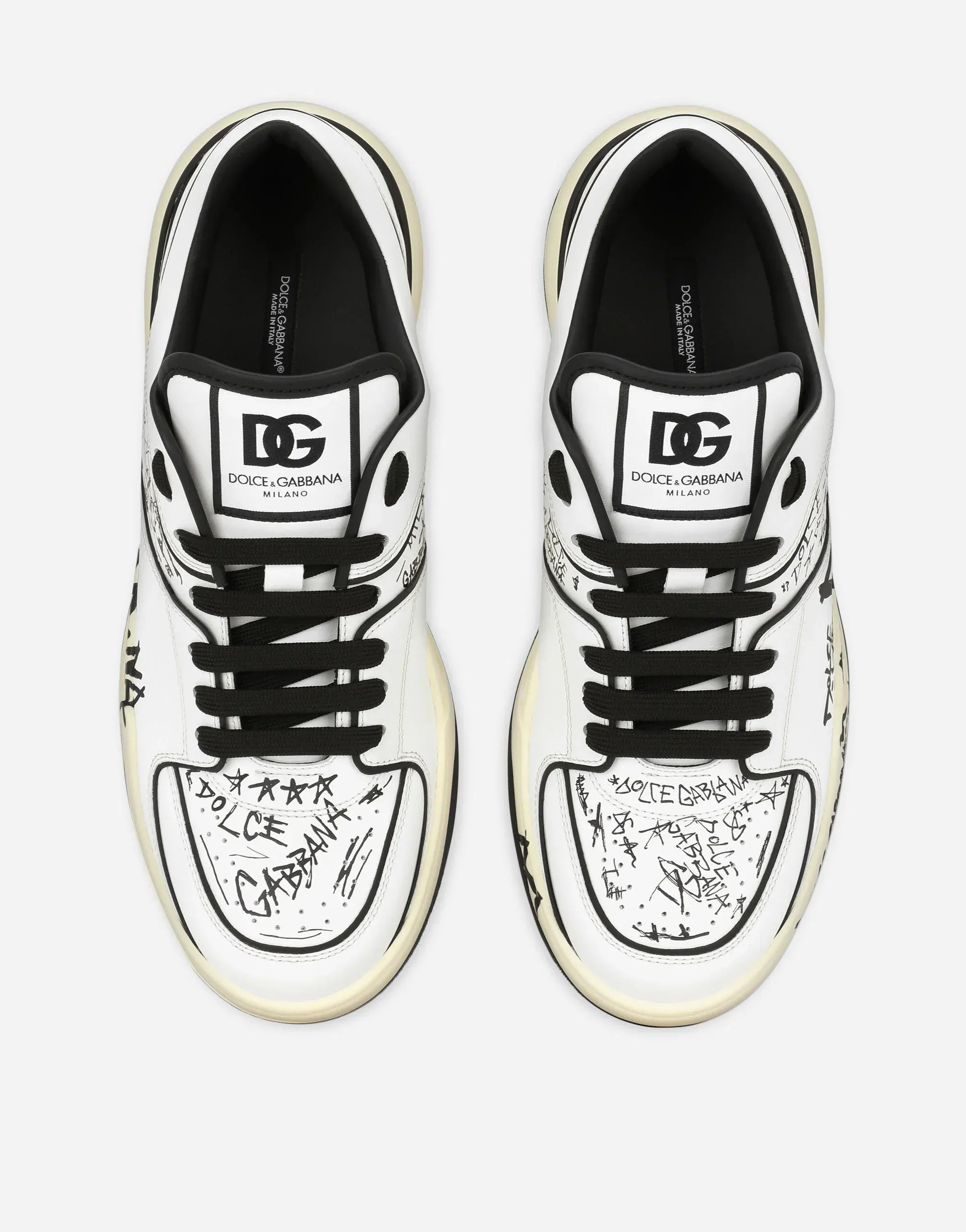 Dolce & Gabbana Graffiti-Print New Roma Sneakers