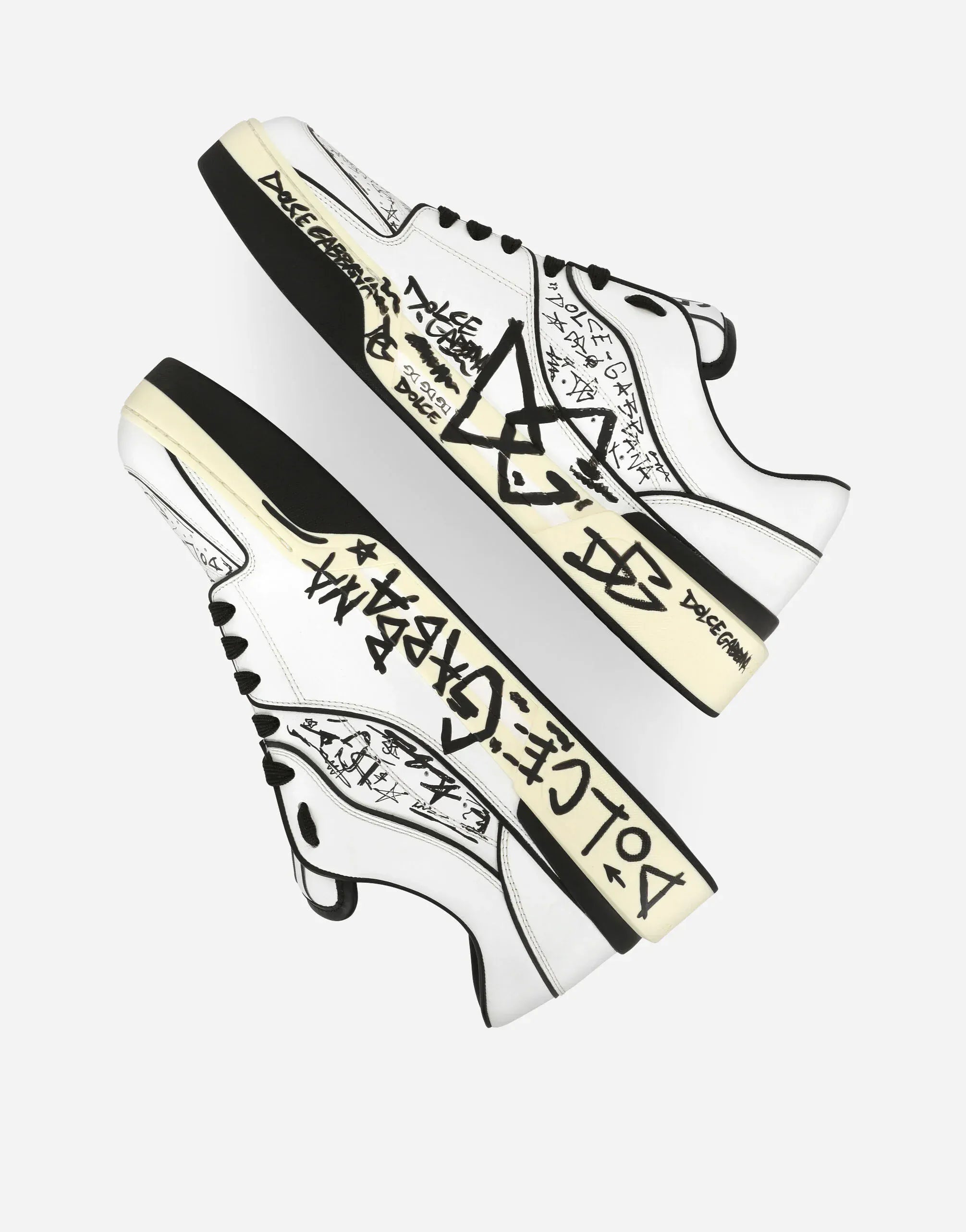 Dolce & Gabbana Graffiti-Print New Roma Sneakers