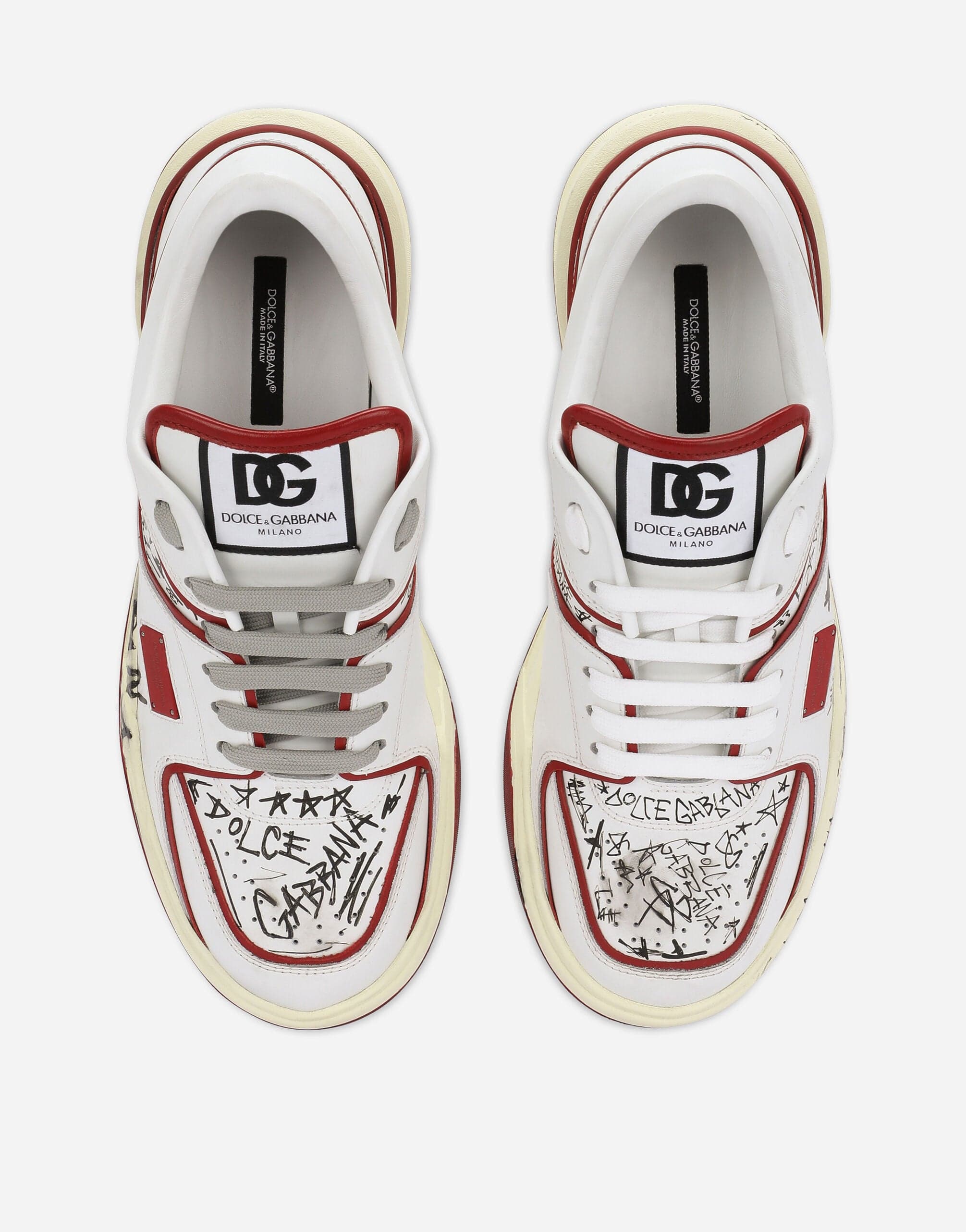 Dolce & Gabbana Graffiti-Print New Roma Sneakers