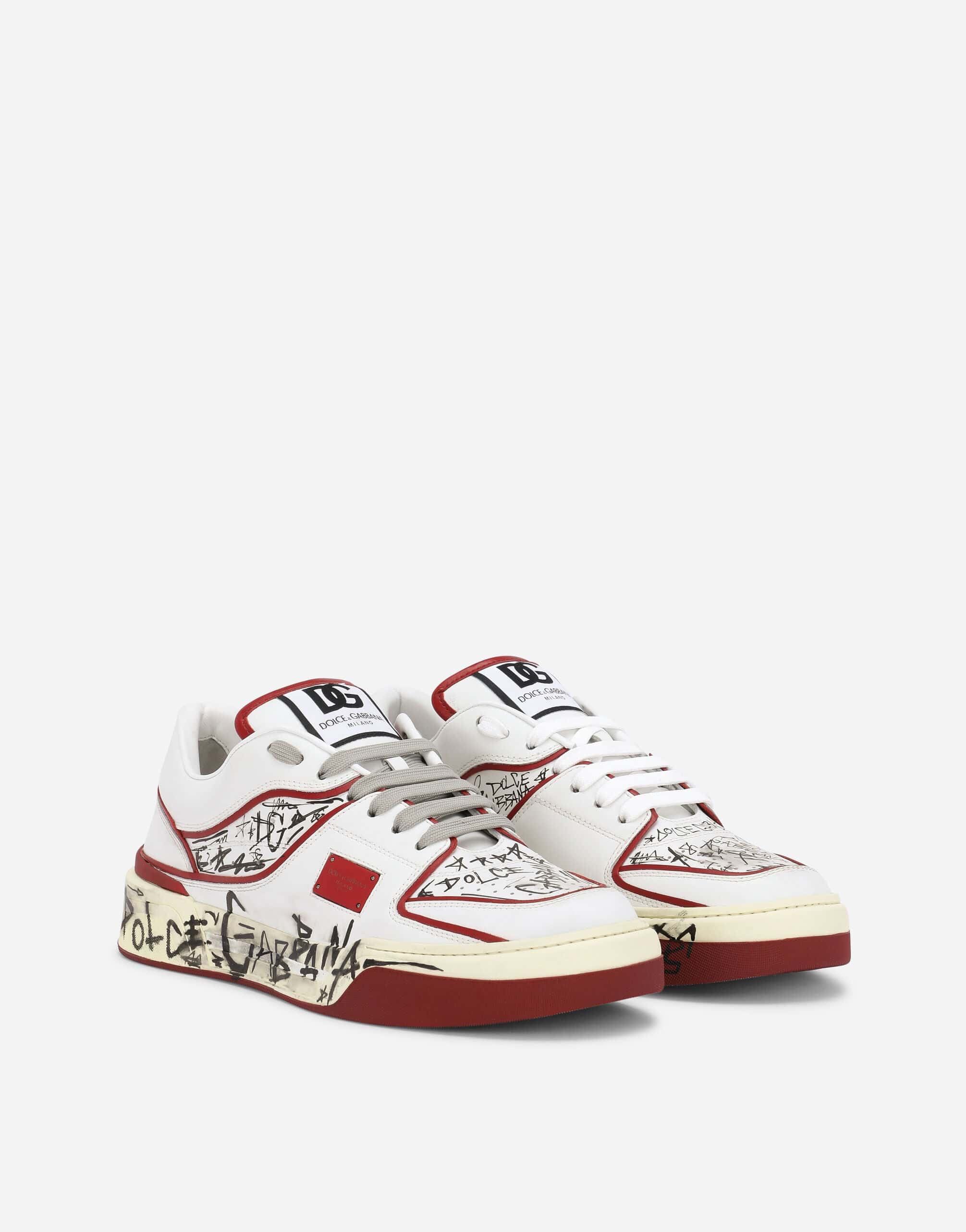 Dolce & Gabbana Graffiti-Print New Roma Sneakers