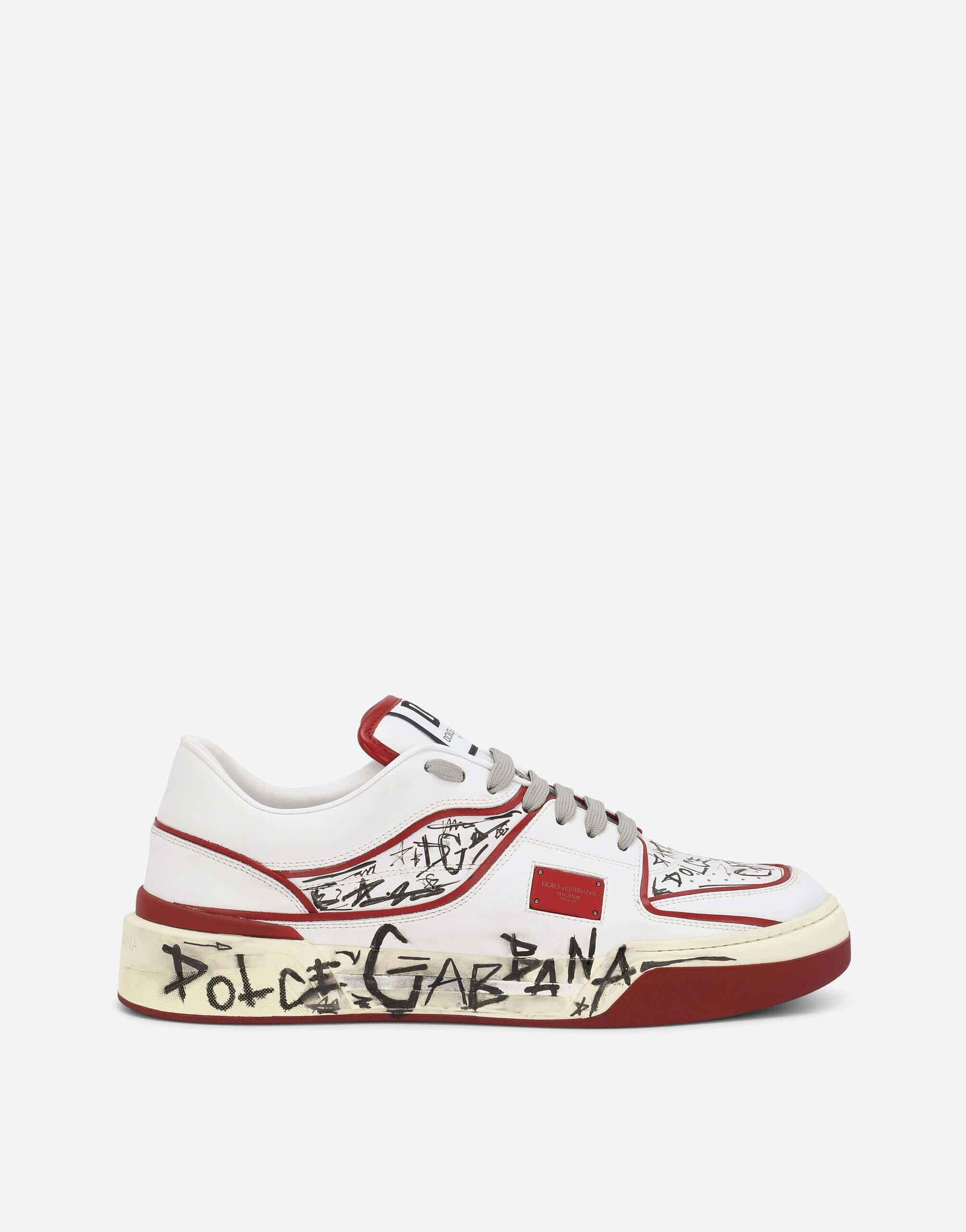 Dolce & Gabbana Graffiti-Print New Roma Sneakers