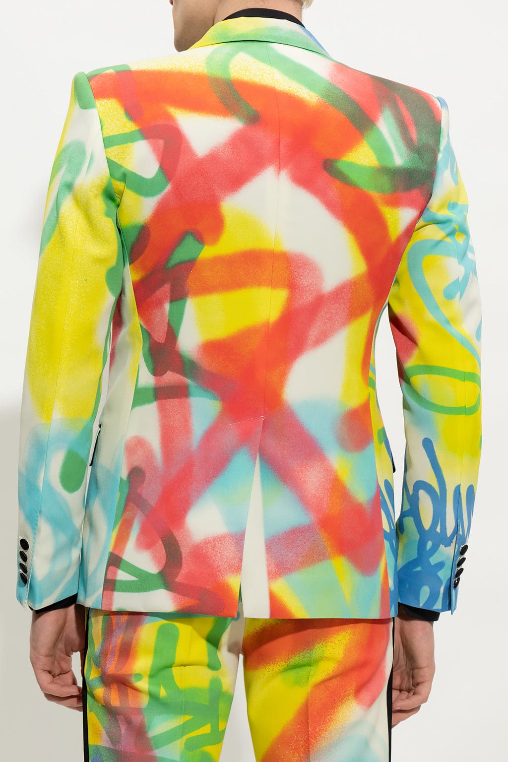 Dolce & Gabbana Graffiti-Print Single-Breasted Blazer