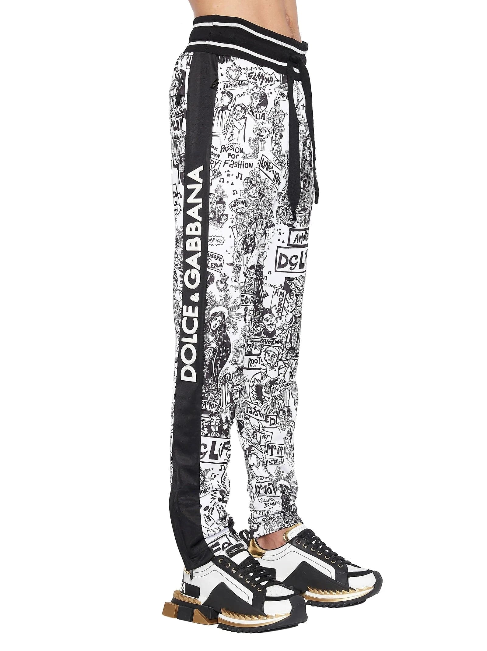Dolce & Gabbana Graffiti-Print Sweatpants