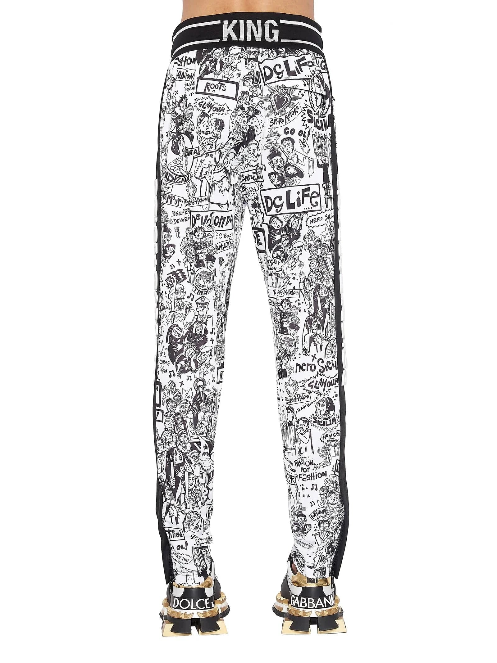 Dolce & Gabbana Graffiti-Print Sweatpants