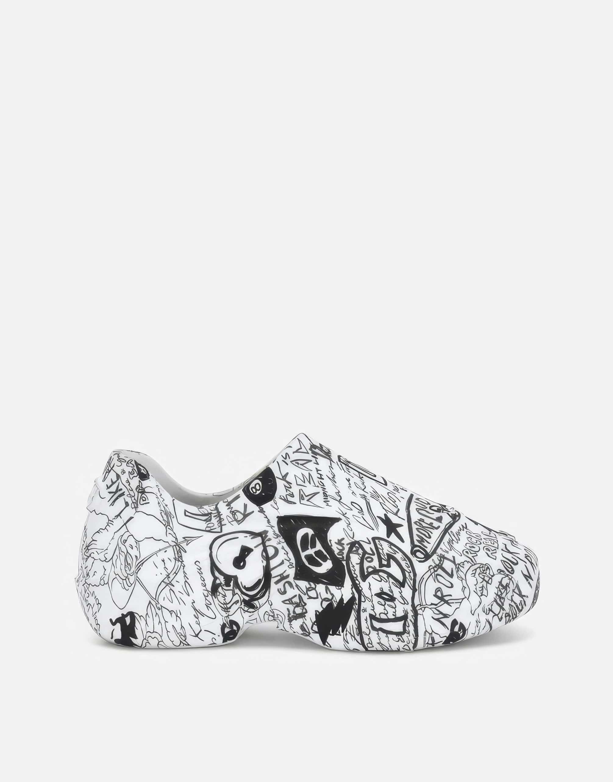 Dolce Gabbana Graffiti-Print Toy Sneakers Sendegaro VN