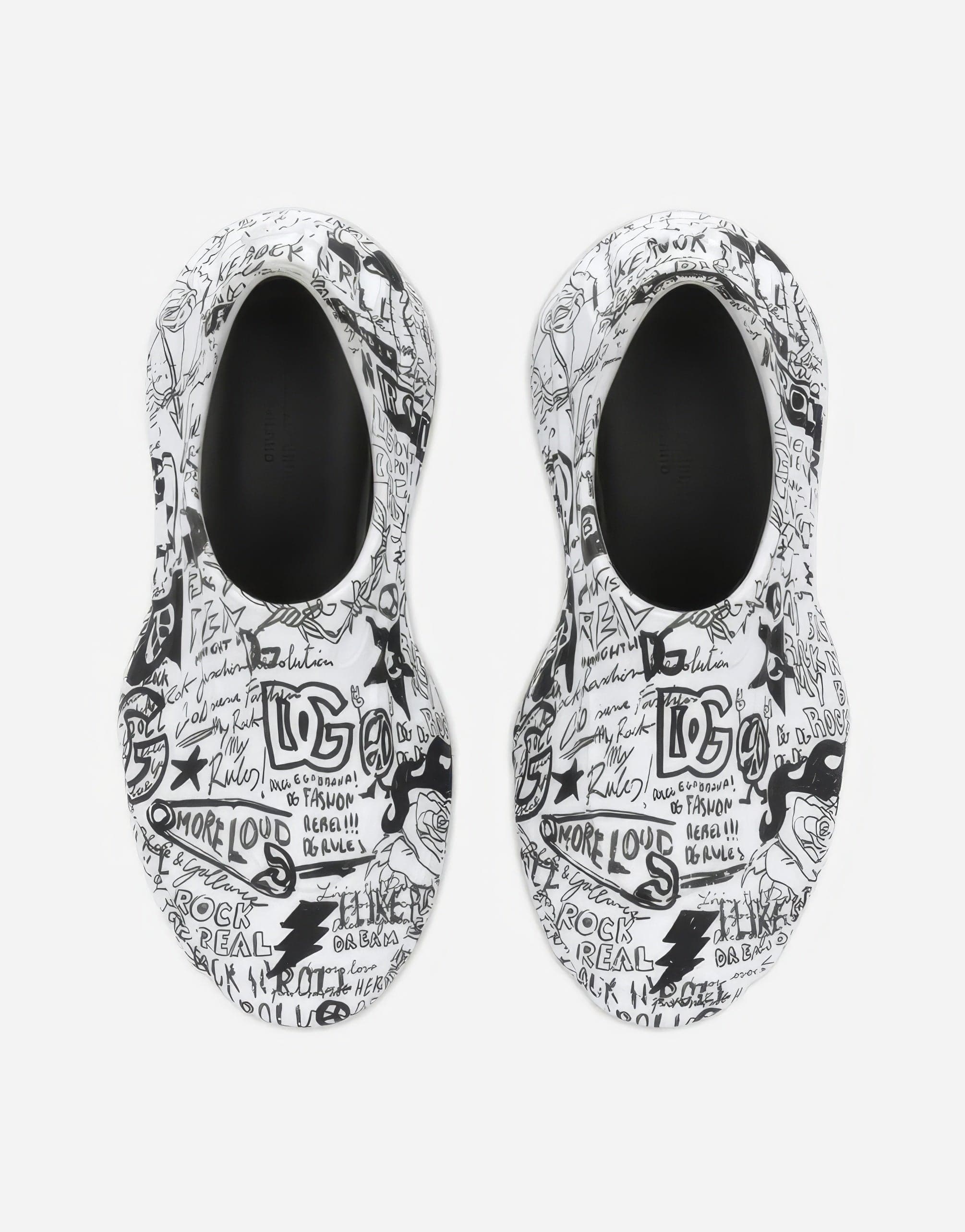 Dolce & Gabbana Graffiti-Print Toy Sneakers