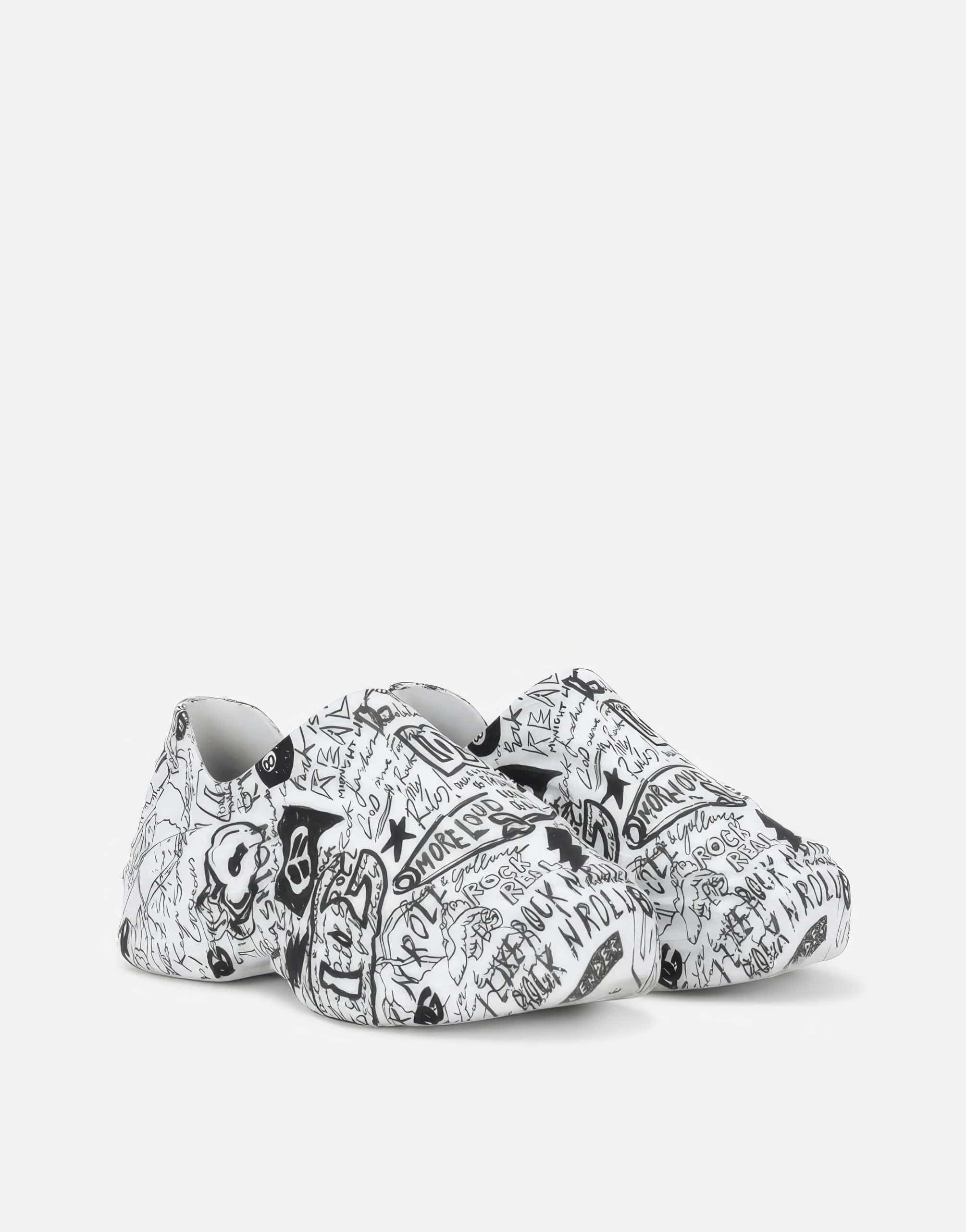 Dolce & Gabbana Graffiti-Print Toy Sneakers