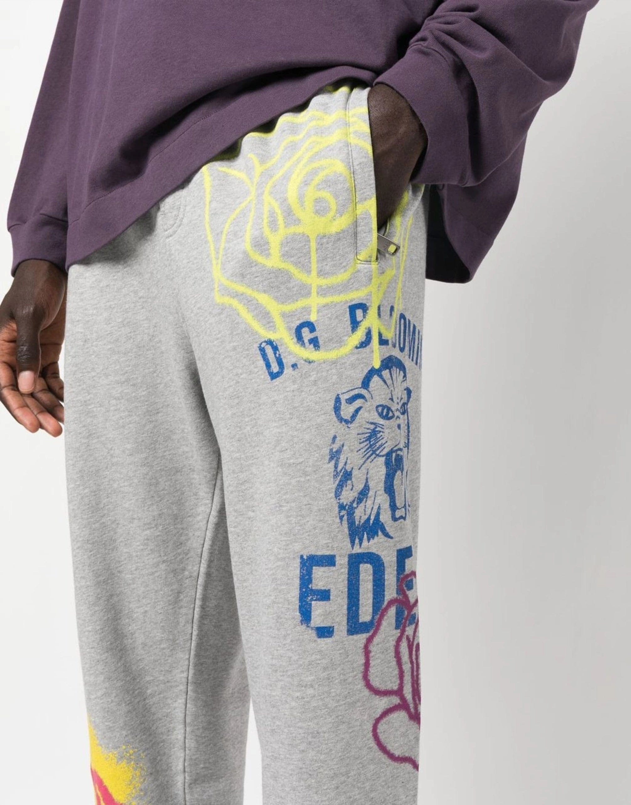 Dolce & Gabbana Graffiti-Print Track Pants