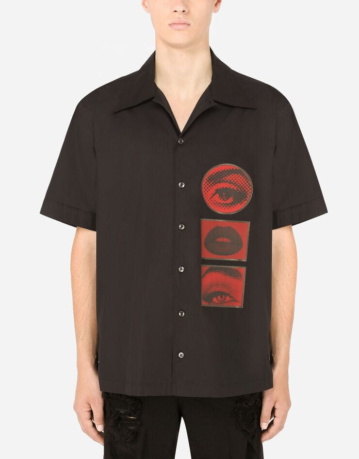 Dolce & Gabbana Graphic-Patch Shortsleeved Shirt