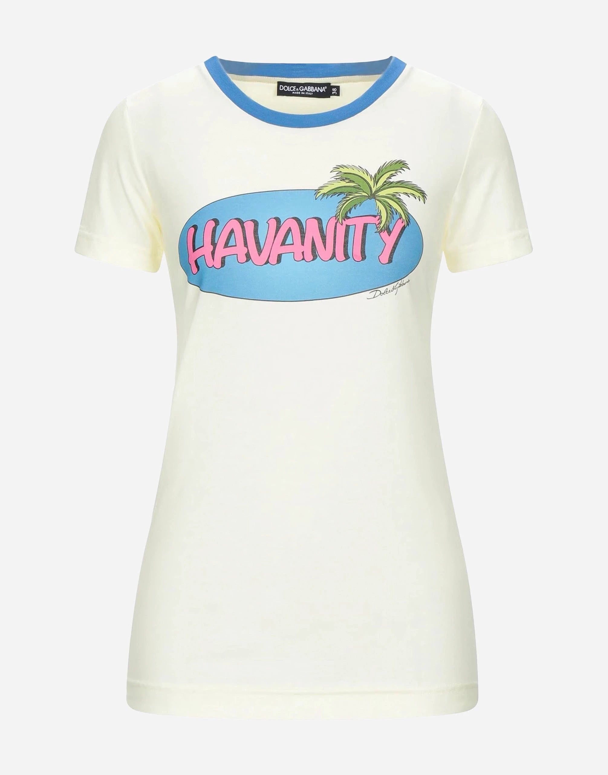 Dolce & Gabbana Graphic-Print Cotton T-Shirt