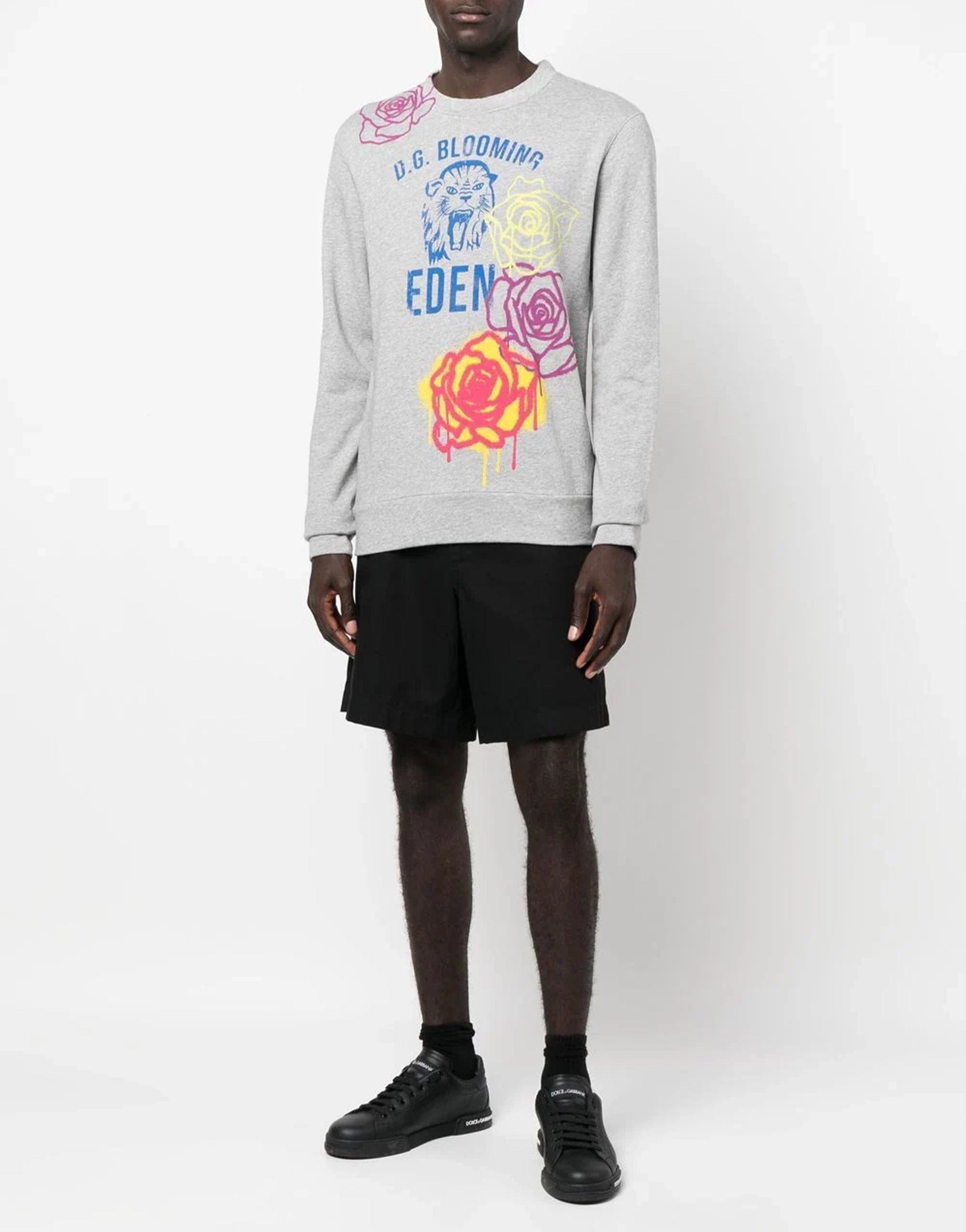 Dolce & Gabbana Graphic-Print Long-Sleeve Sweatshirt