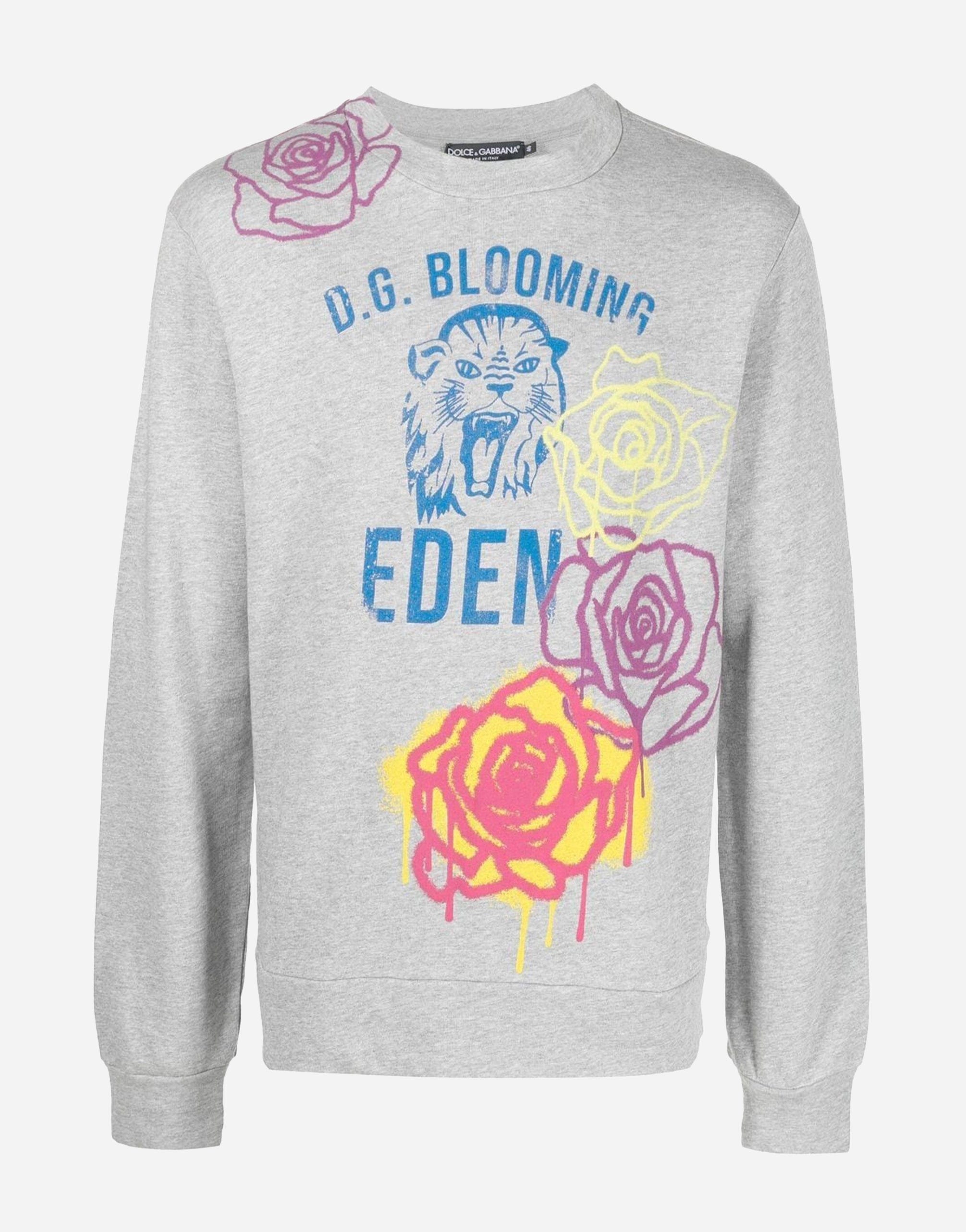 Dolce & Gabbana Graphic-Print Long-Sleeve Sweatshirt