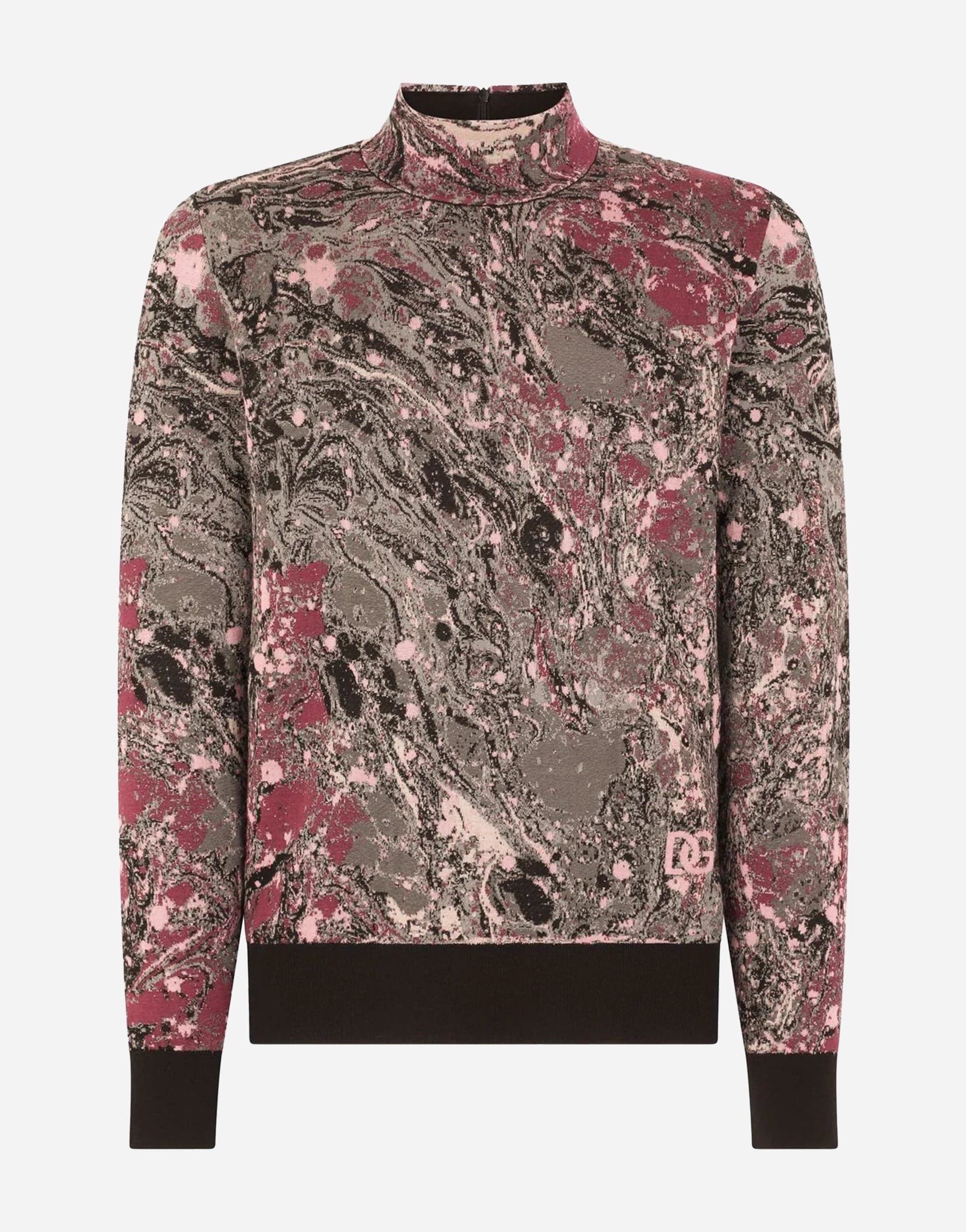 Dolce & Gabbana Graphic-Print Mock-Neck Sweatshirt