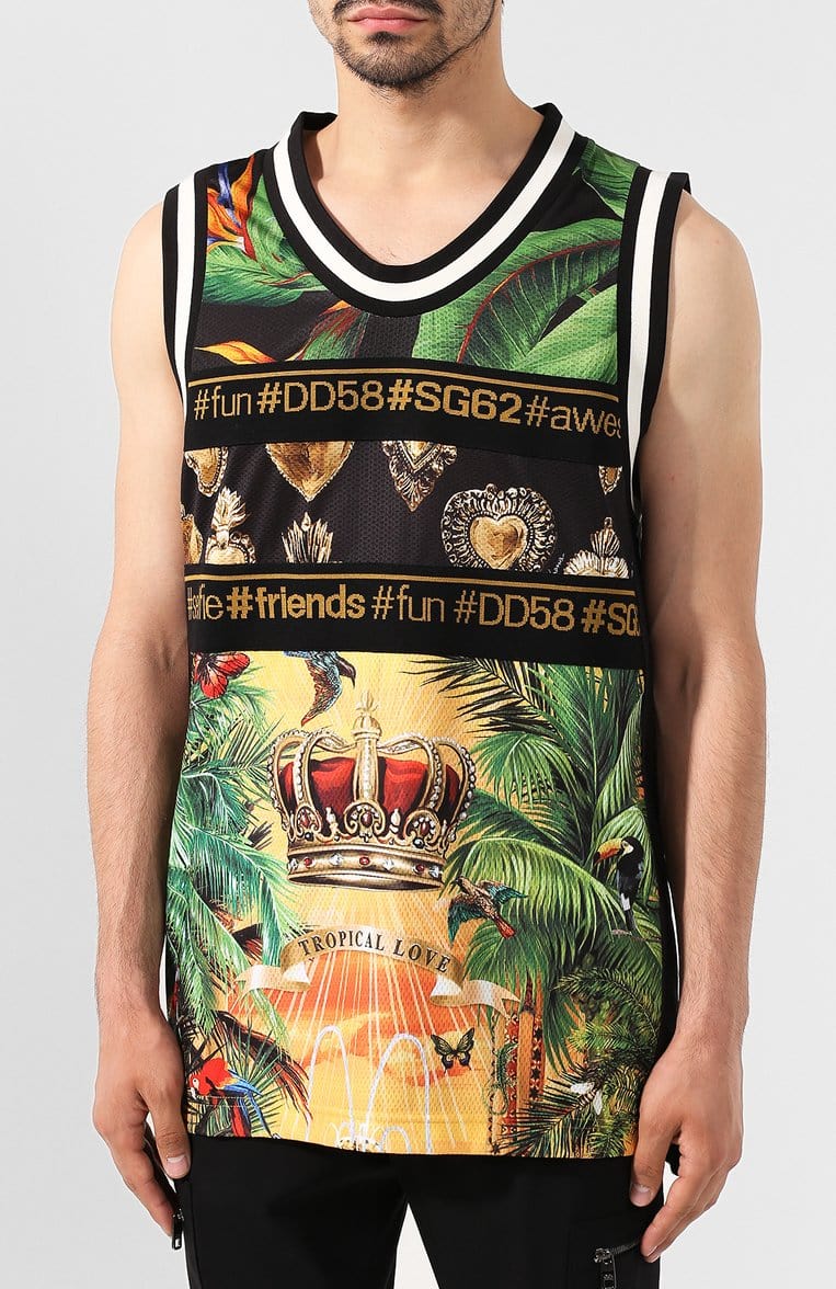 Dolce & Gabbana Graphic-Print Tank Top