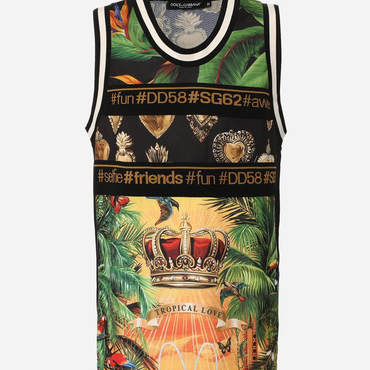 DOLCE&GABBANA ドルチェアンドガッバーナ タンクトップ プリント dolce-gabbana-graphic-print-