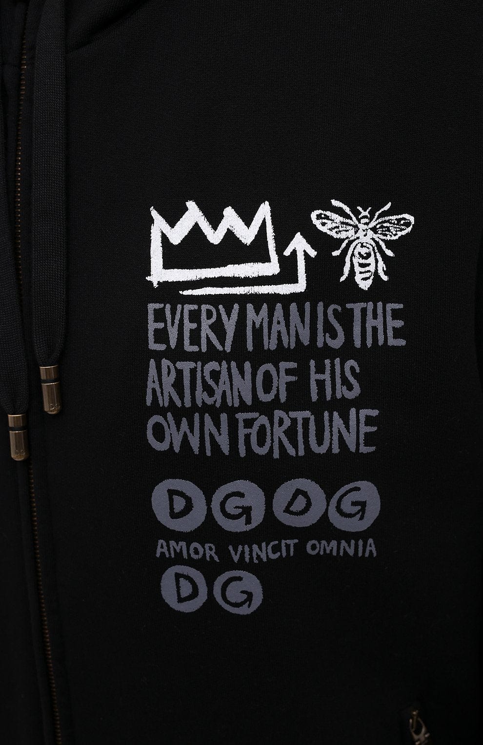 Dolce & Gabbana Graphic-Printed Cotton Hoodie