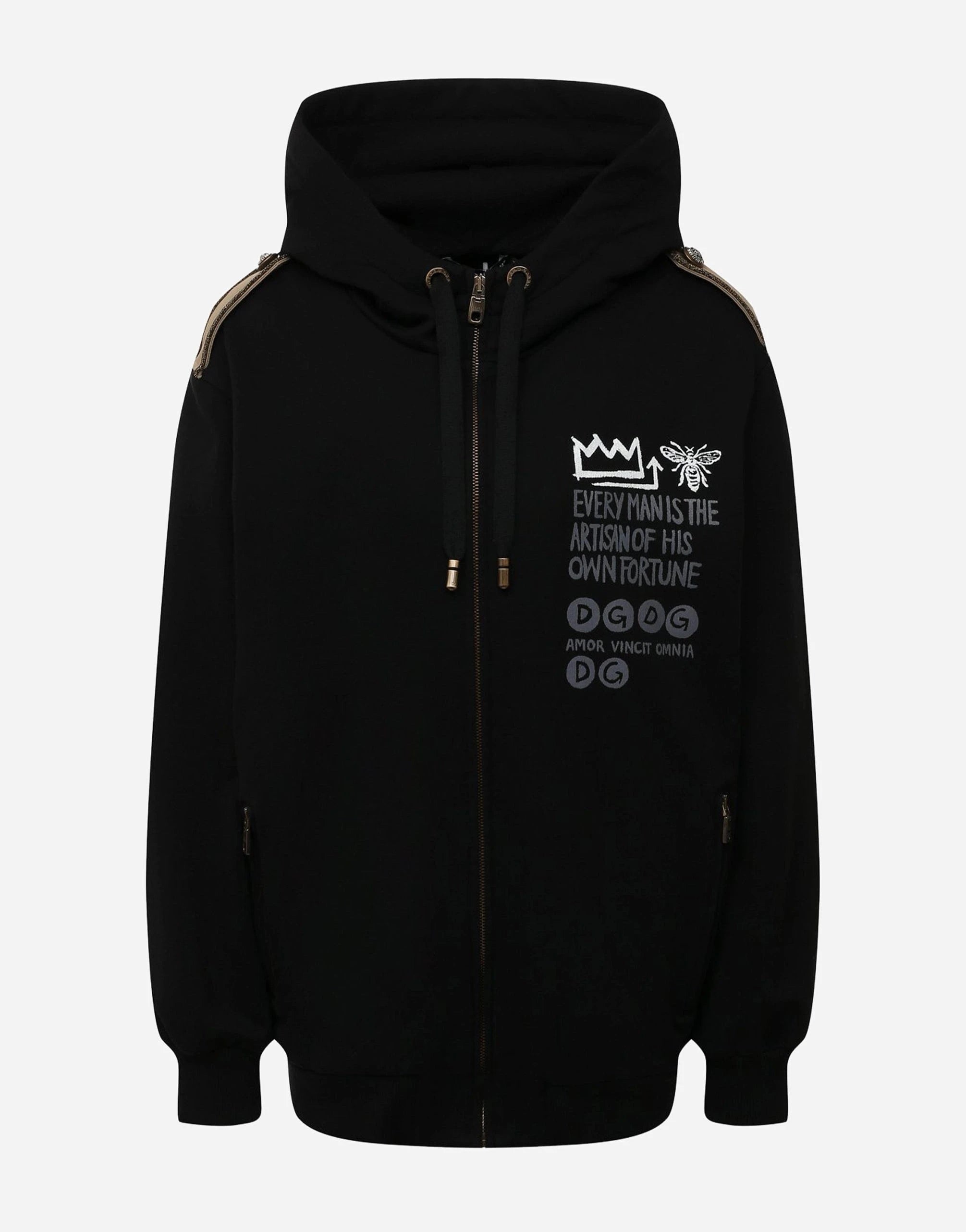 Dolce & Gabbana Graphic-Printed Cotton Hoodie