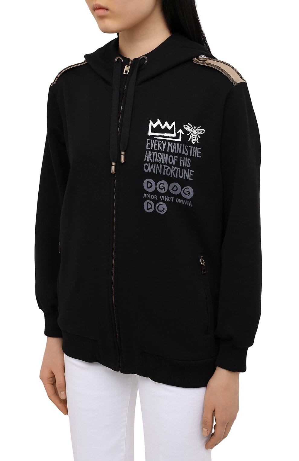 Dolce & Gabbana Graphic-Printed Cotton Hoodie