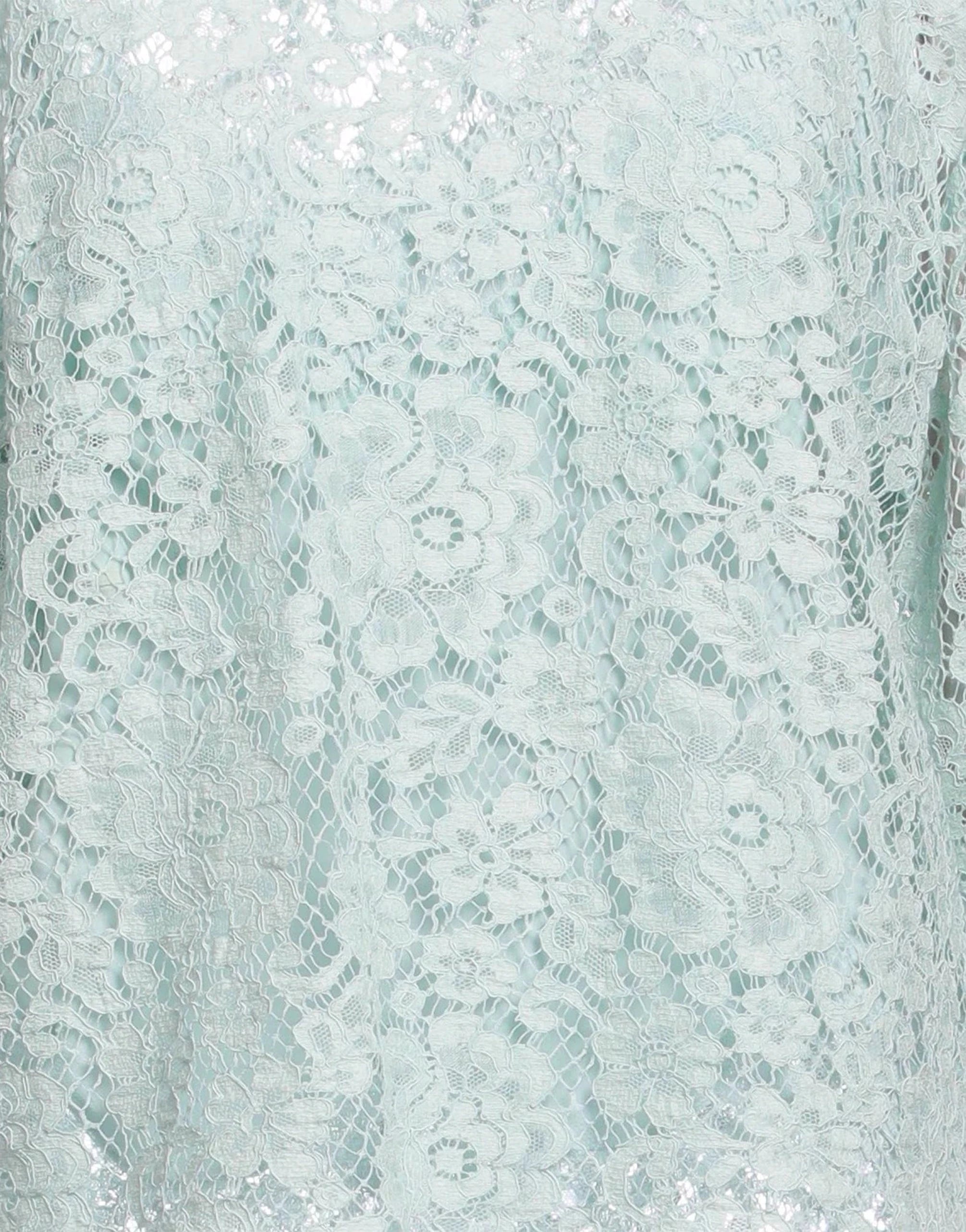 Dolce & Gabbana Green Floral-Lace Blouse