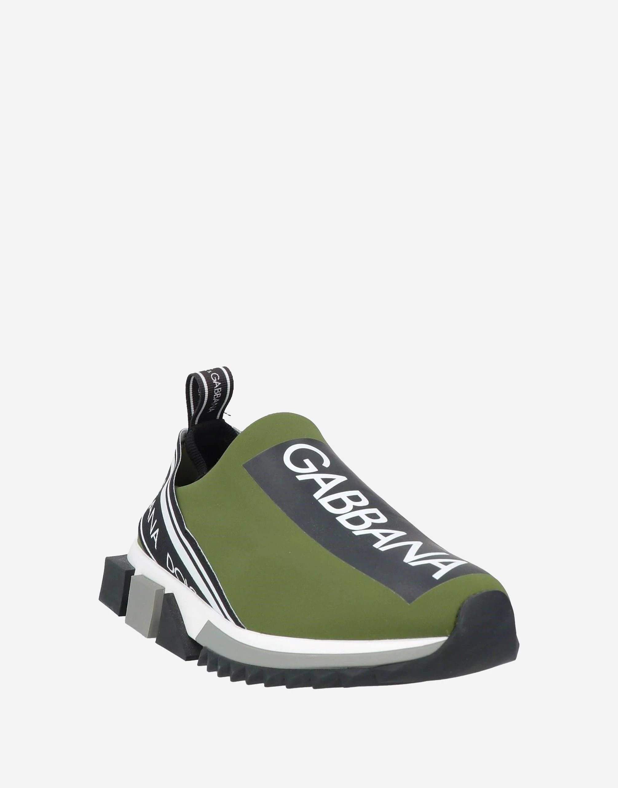 Dolce & Gabbana Green Slip-On Sorrento Sneakers