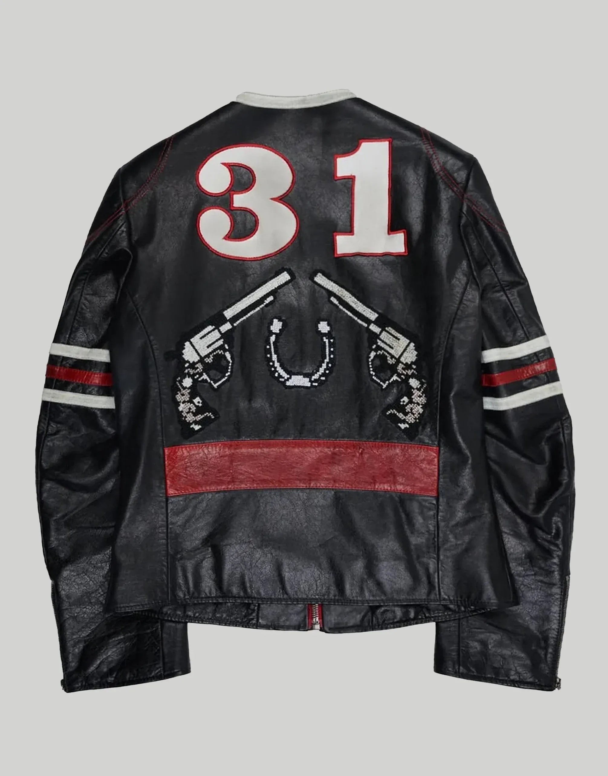 Dolce & Gabbana ガンズ＆ローゼズ刺繍バイカージャケット | Sendegaro