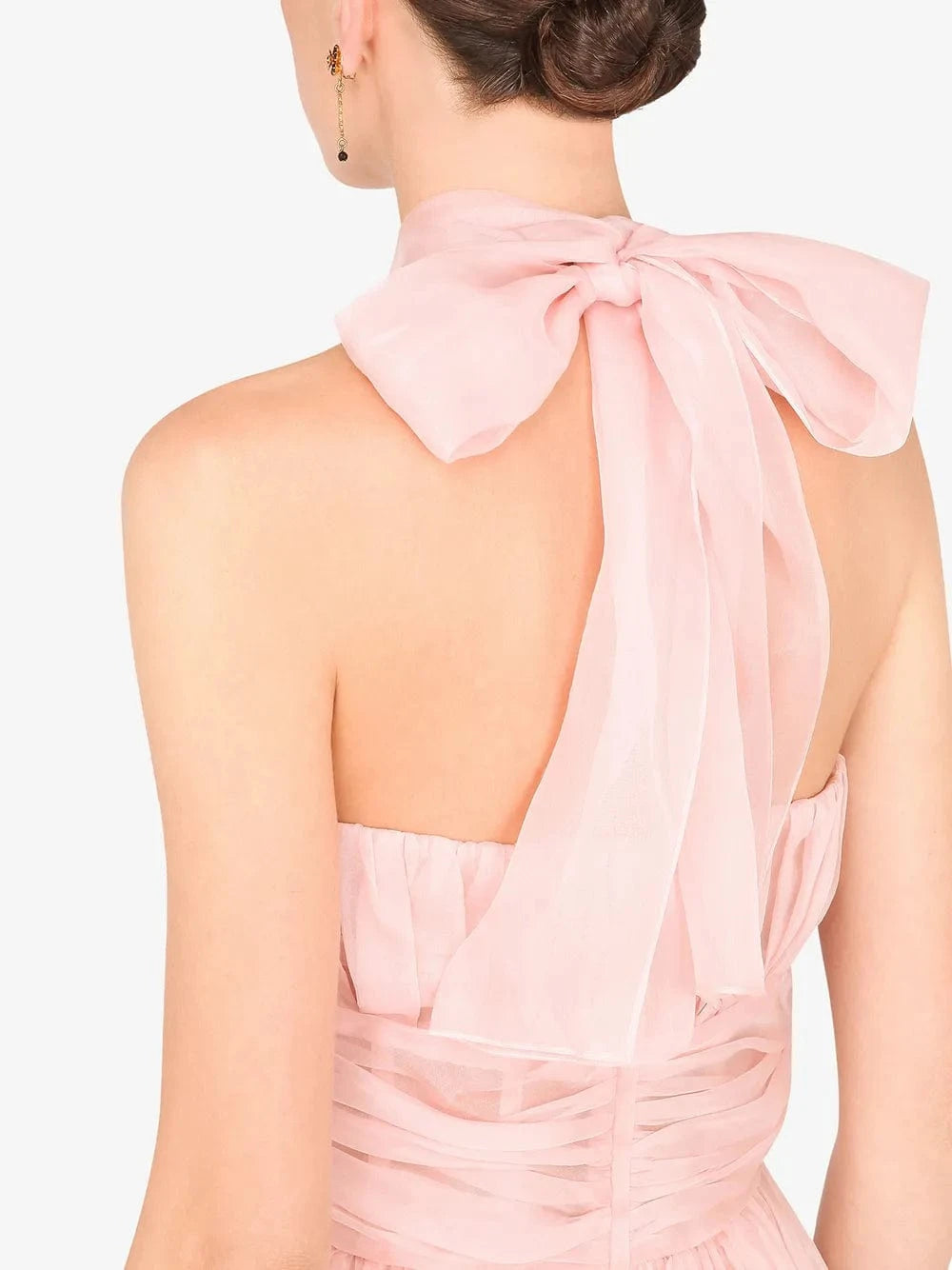 Dolce & Gabbana Halterneck Silk Organza Midi Dress