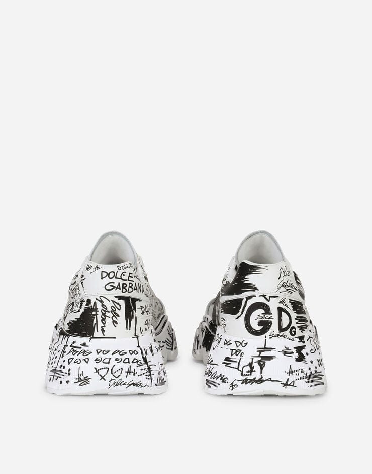 Dolce & Gabbana Hand-Painted Graffiti Daymaster Sneakers