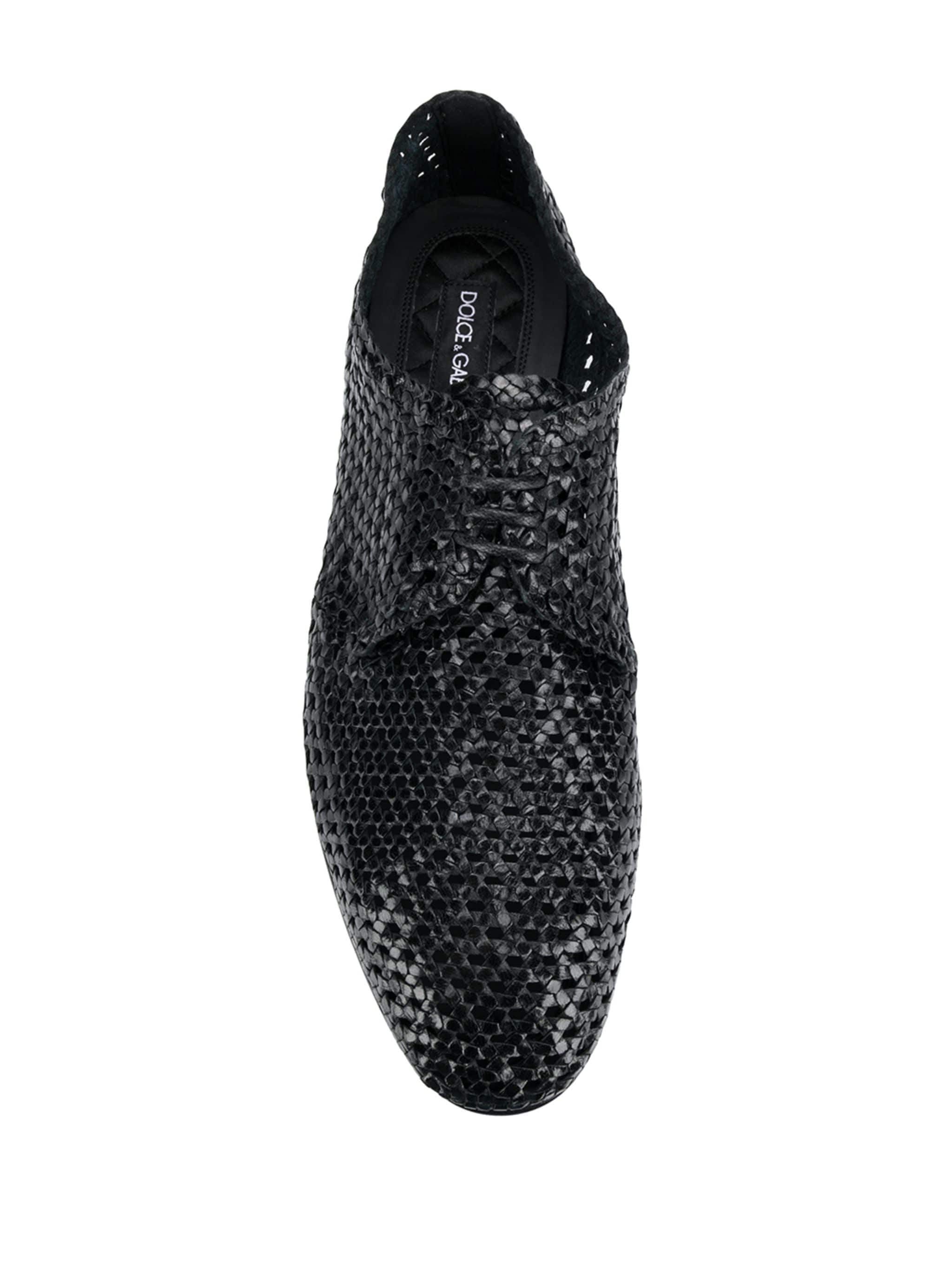 Dolce & Gabbana Hand-Woven Derby Shoes