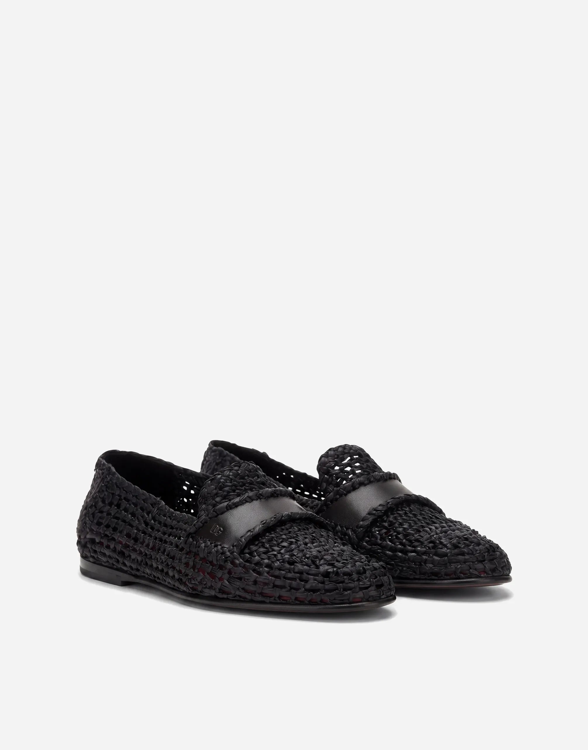 Dolce & Gabbana Dolce & Gabbana Handwoven Leather Penny Loafers