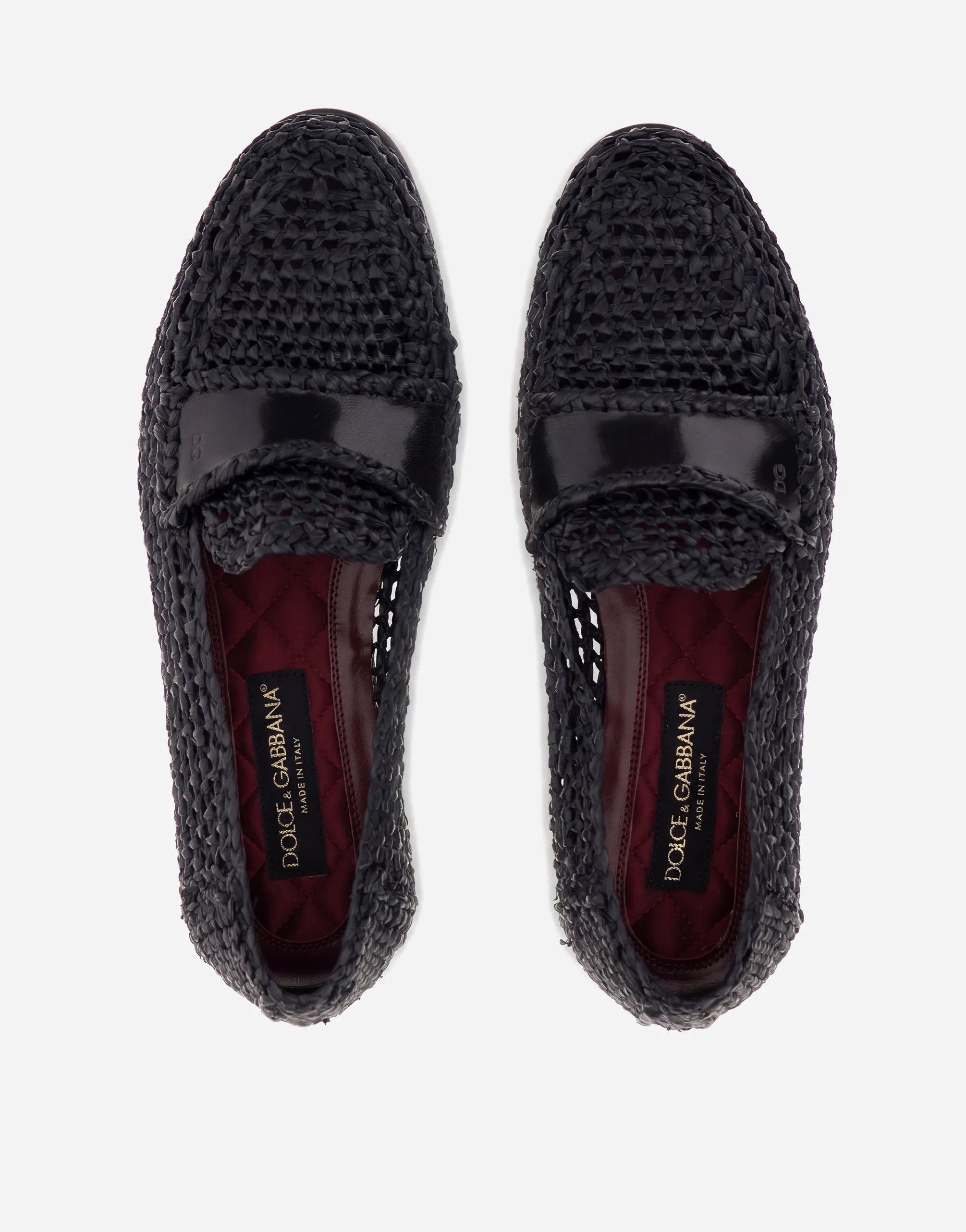 Dolce & Gabbana Dolce & Gabbana Handwoven Leather Penny Loafers
